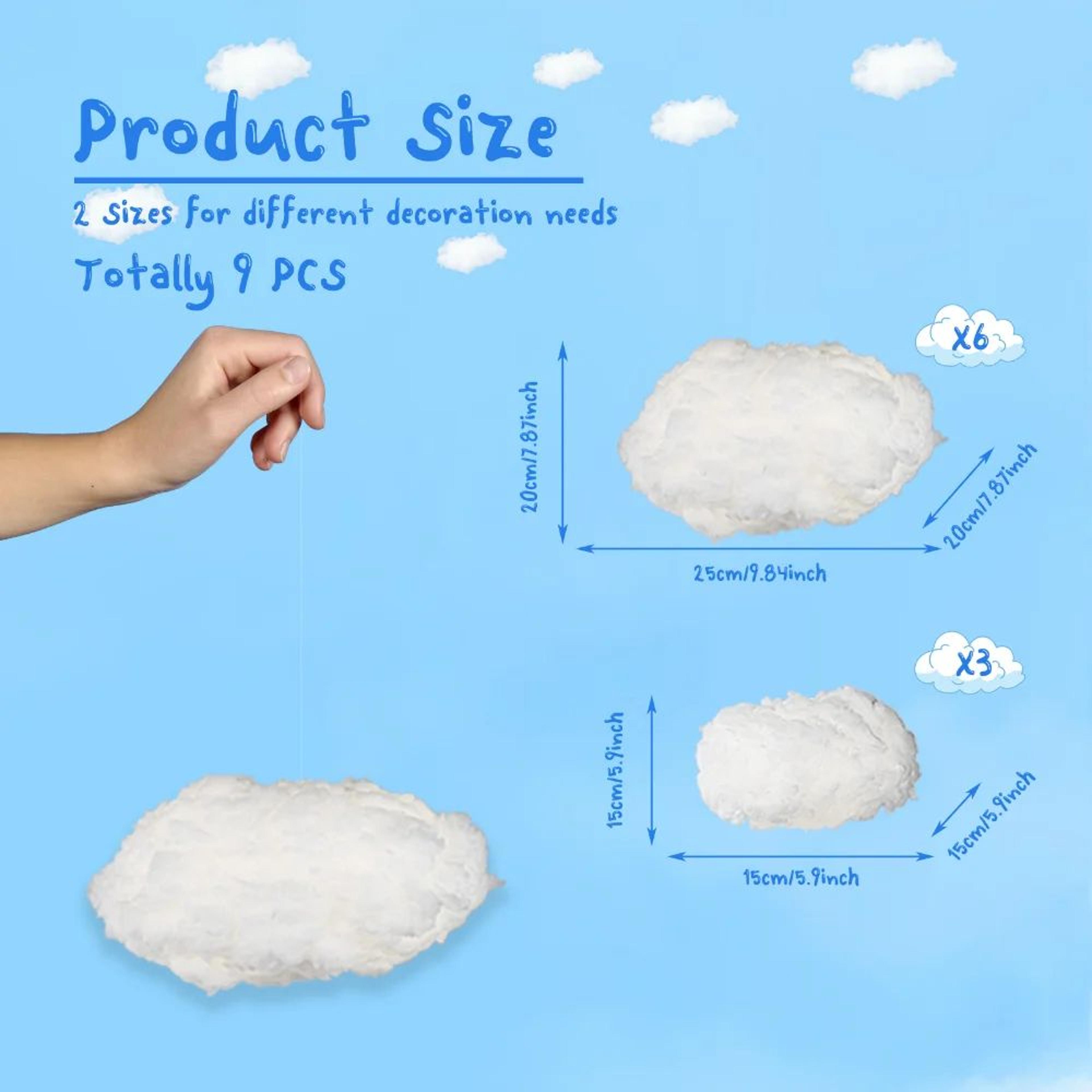 Dreamy Floating Cloud Ceiling Decor Set 3D Artificial Cloud Room Decoration 7