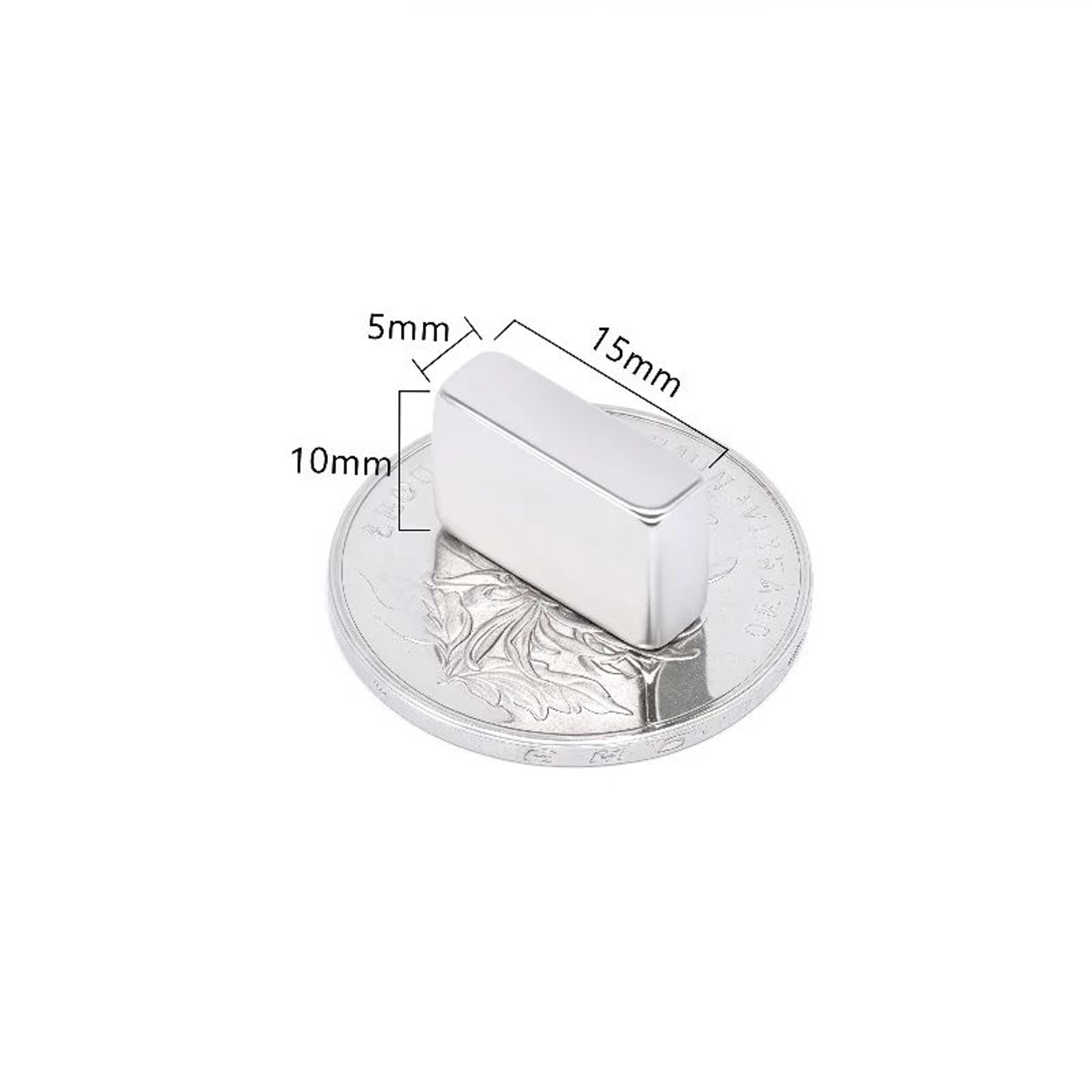 N52 Strong Neodymium Magnet Set Heavy Duty Square Magnets Pack 10