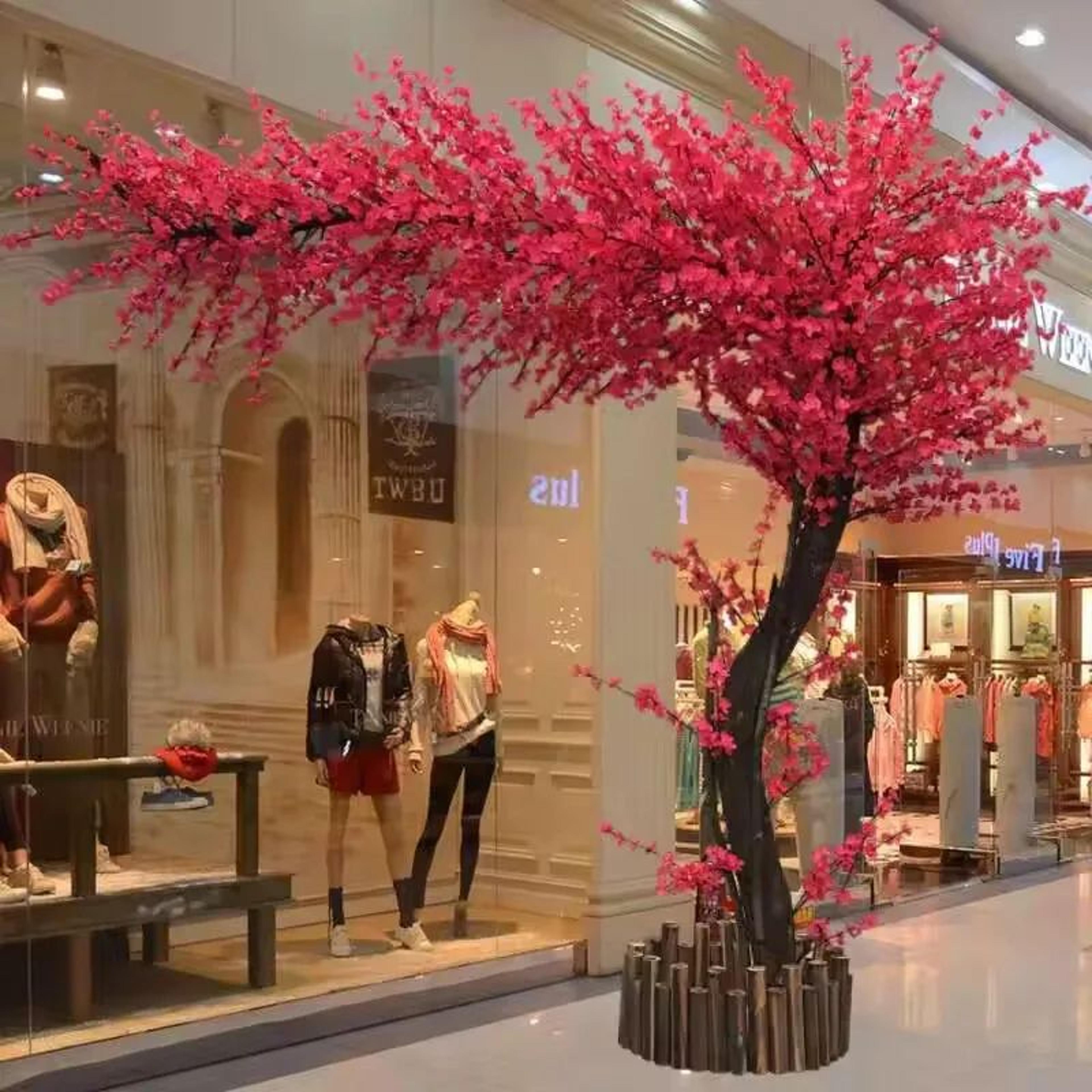 Artificial Cherry Blossom Tree Realistic Indoor Outdoor Floral Decor 1