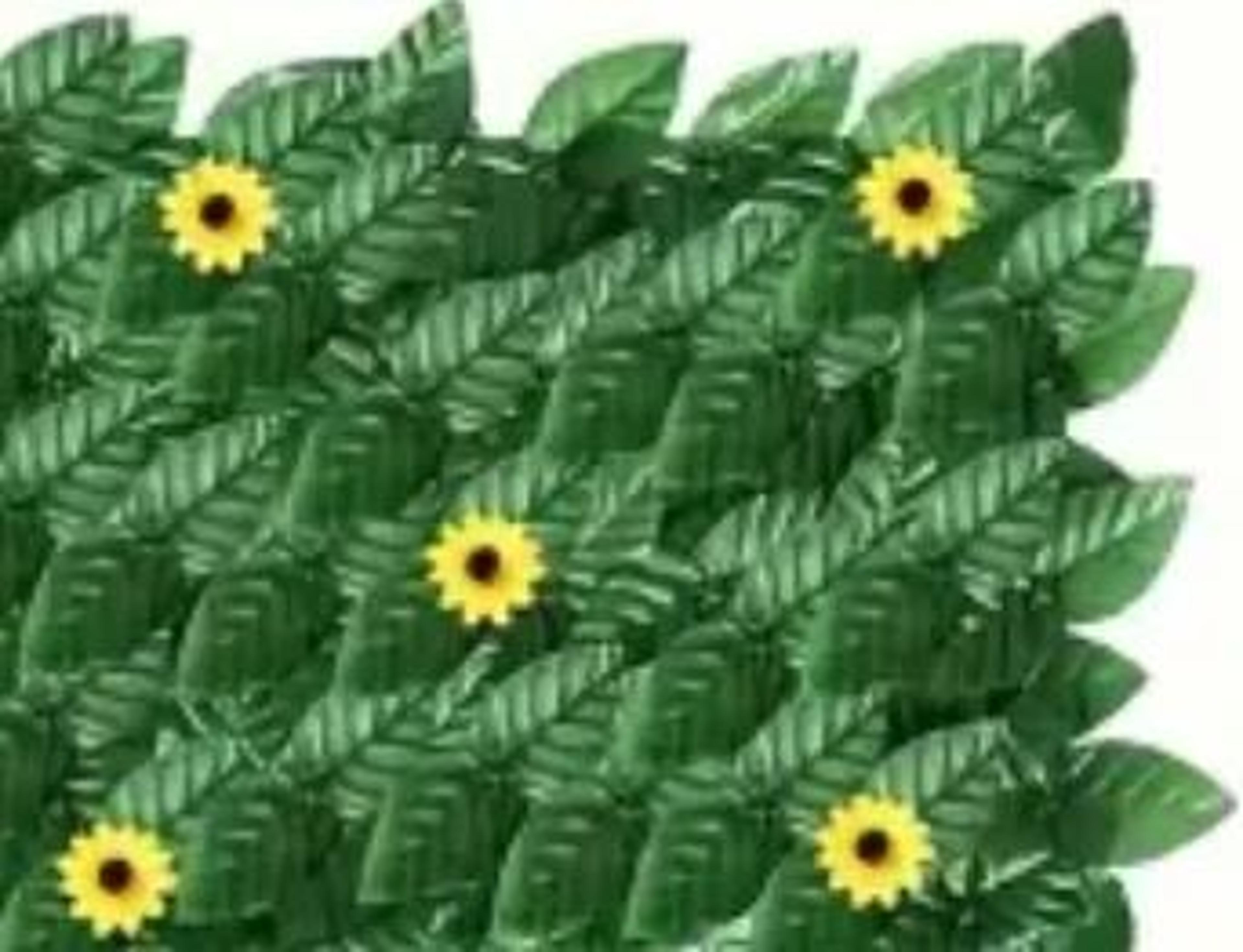 Artificial Ivy Privacy Fence With Sunflowers Outdoor Garden Wall Decor Screen 6