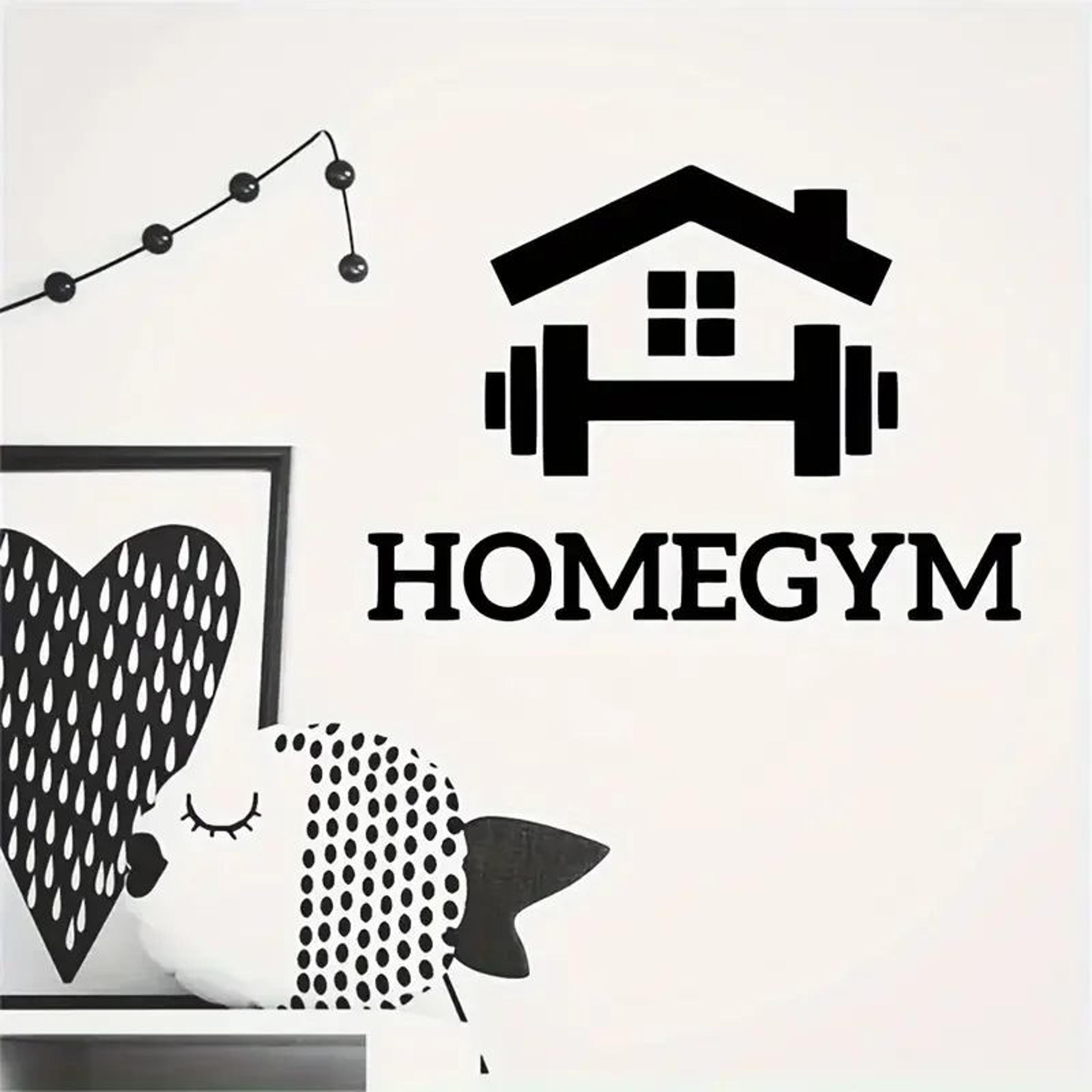 Barbell Fitness Wall Sticker Gym Motivation Home Decor Decal 1