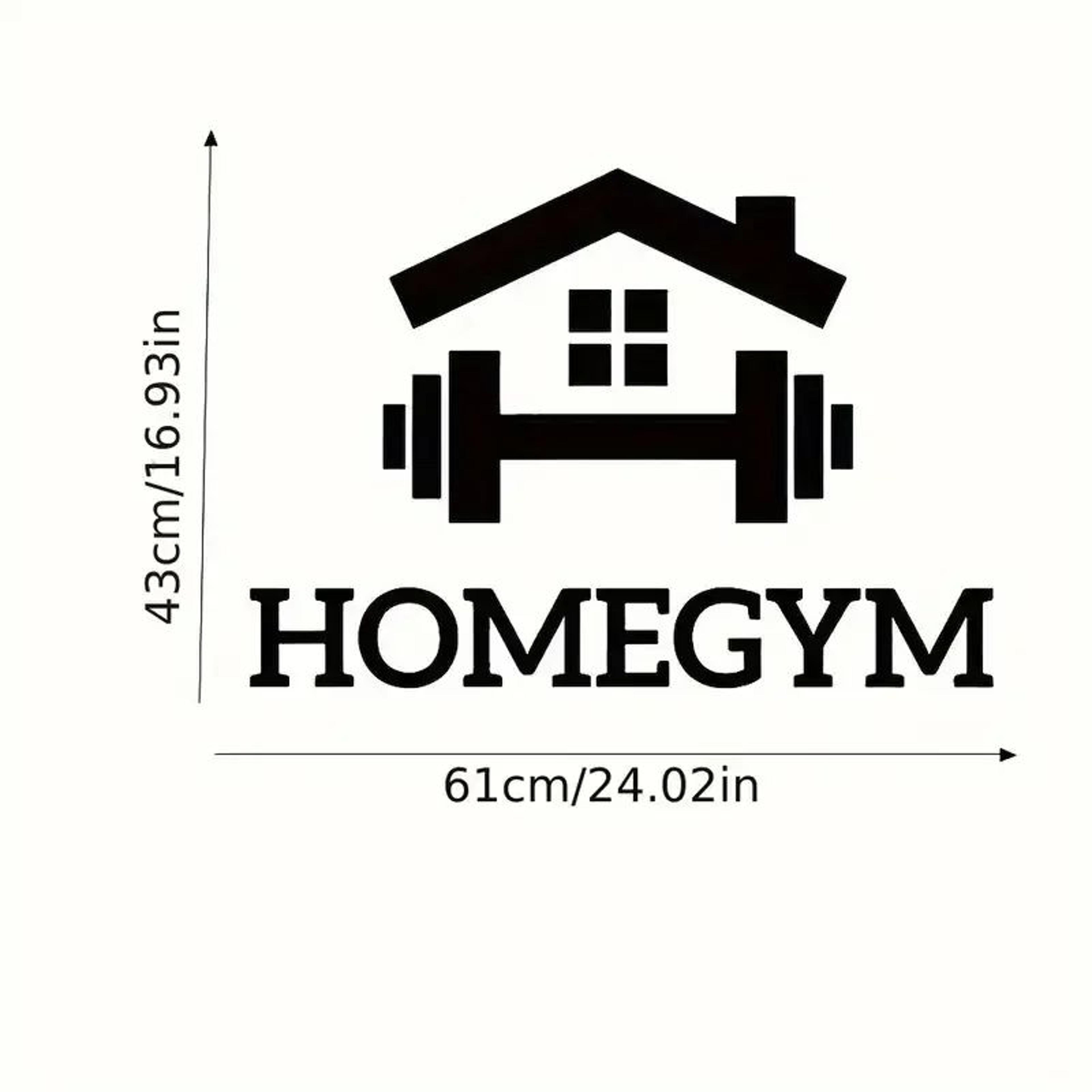 Barbell Fitness Wall Sticker Gym Motivation Home Decor Decal 3