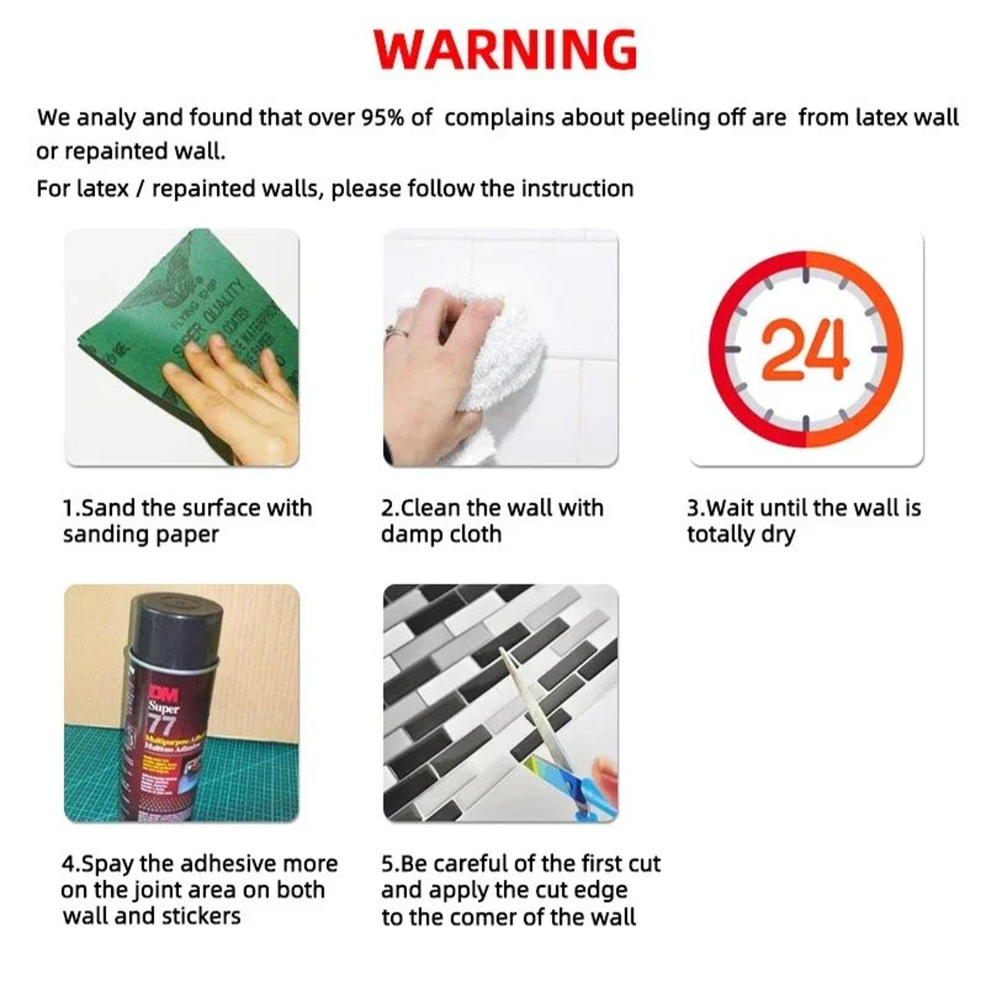 Self Adhesive Brick Wall Stickers Waterproof 3D Peel And Stick Wallpaper Panels 2