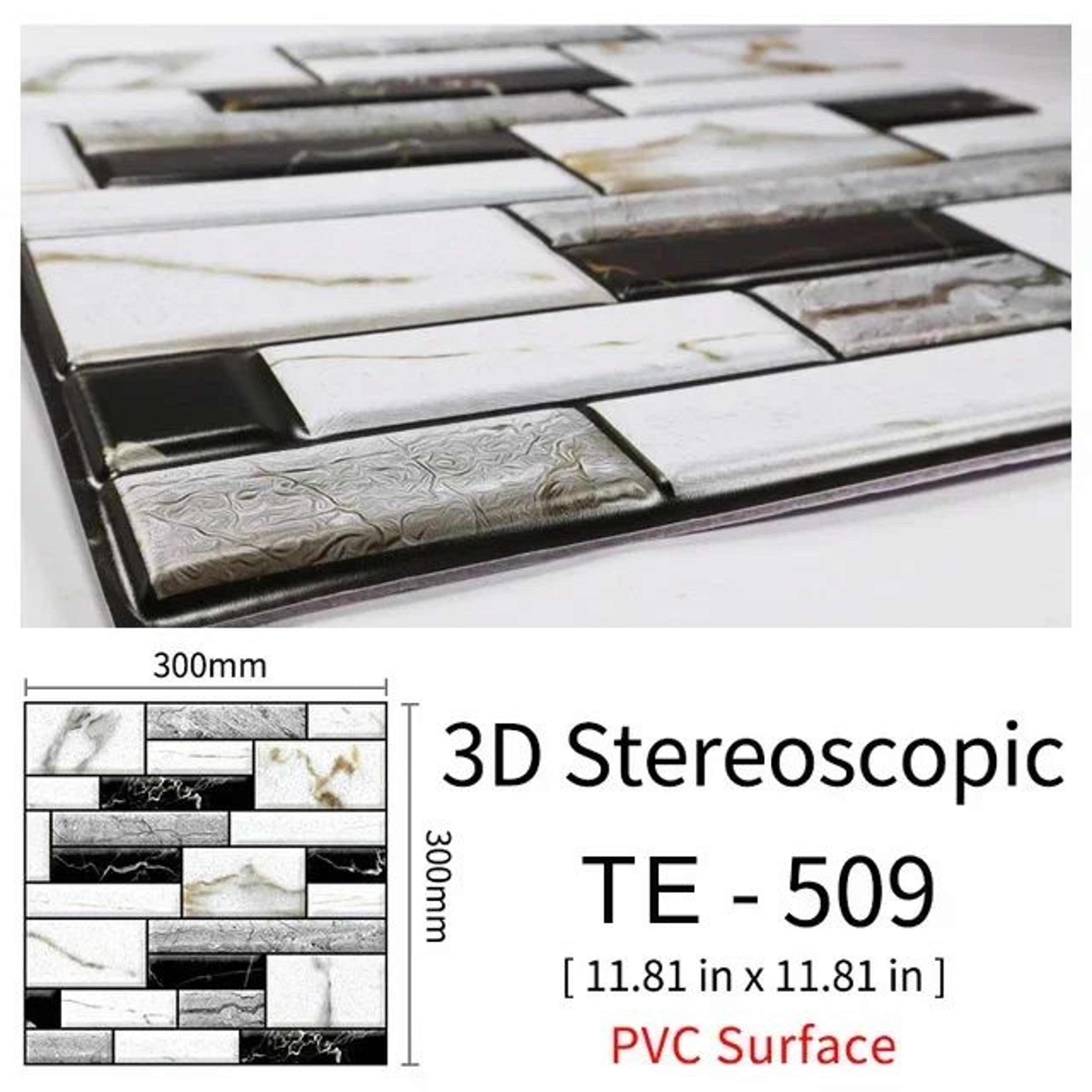 Self Adhesive Brick Wall Stickers Waterproof 3D Peel And Stick Wallpaper Panels 9