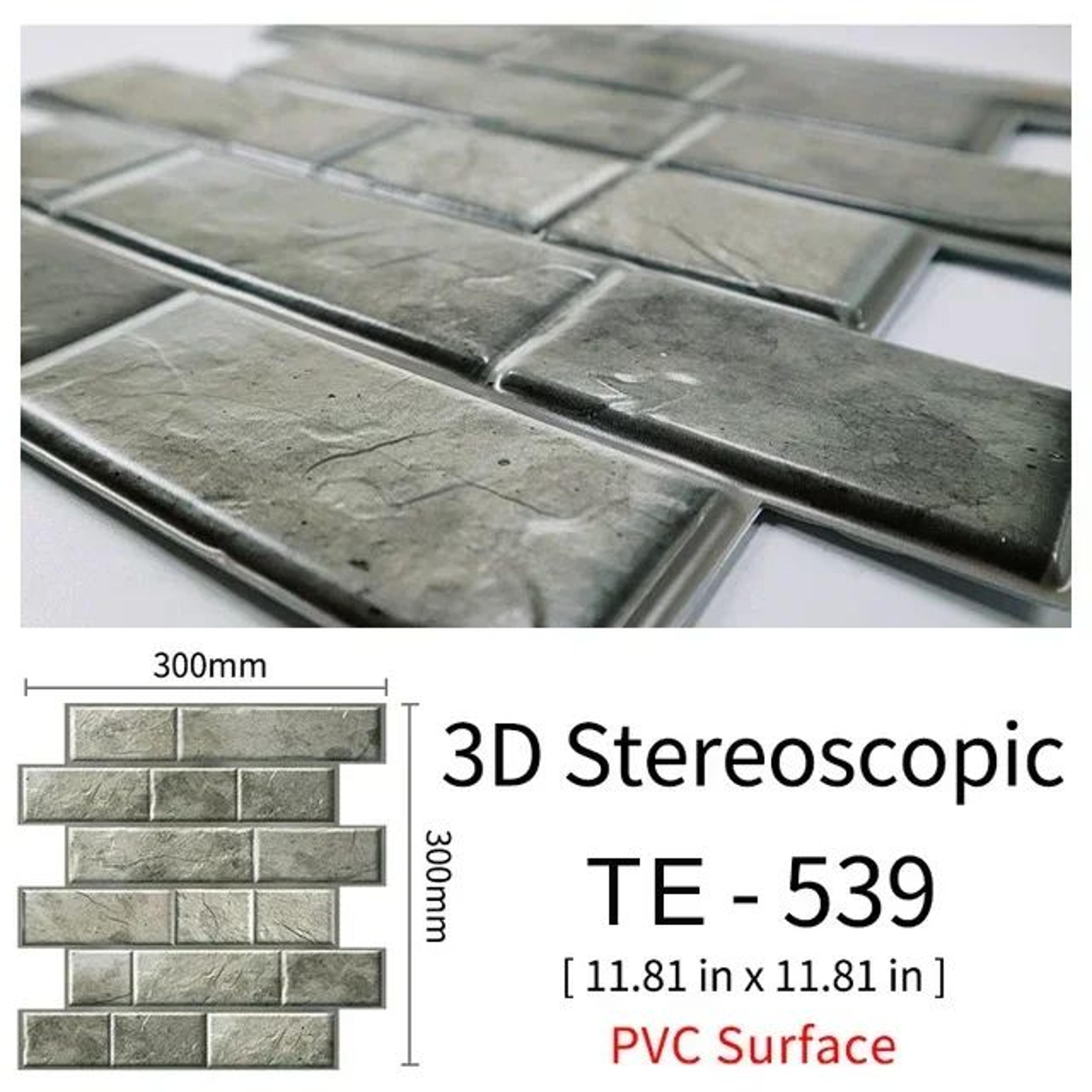 Self Adhesive Brick Wall Stickers Waterproof 3D Peel And Stick Wallpaper Panels 24