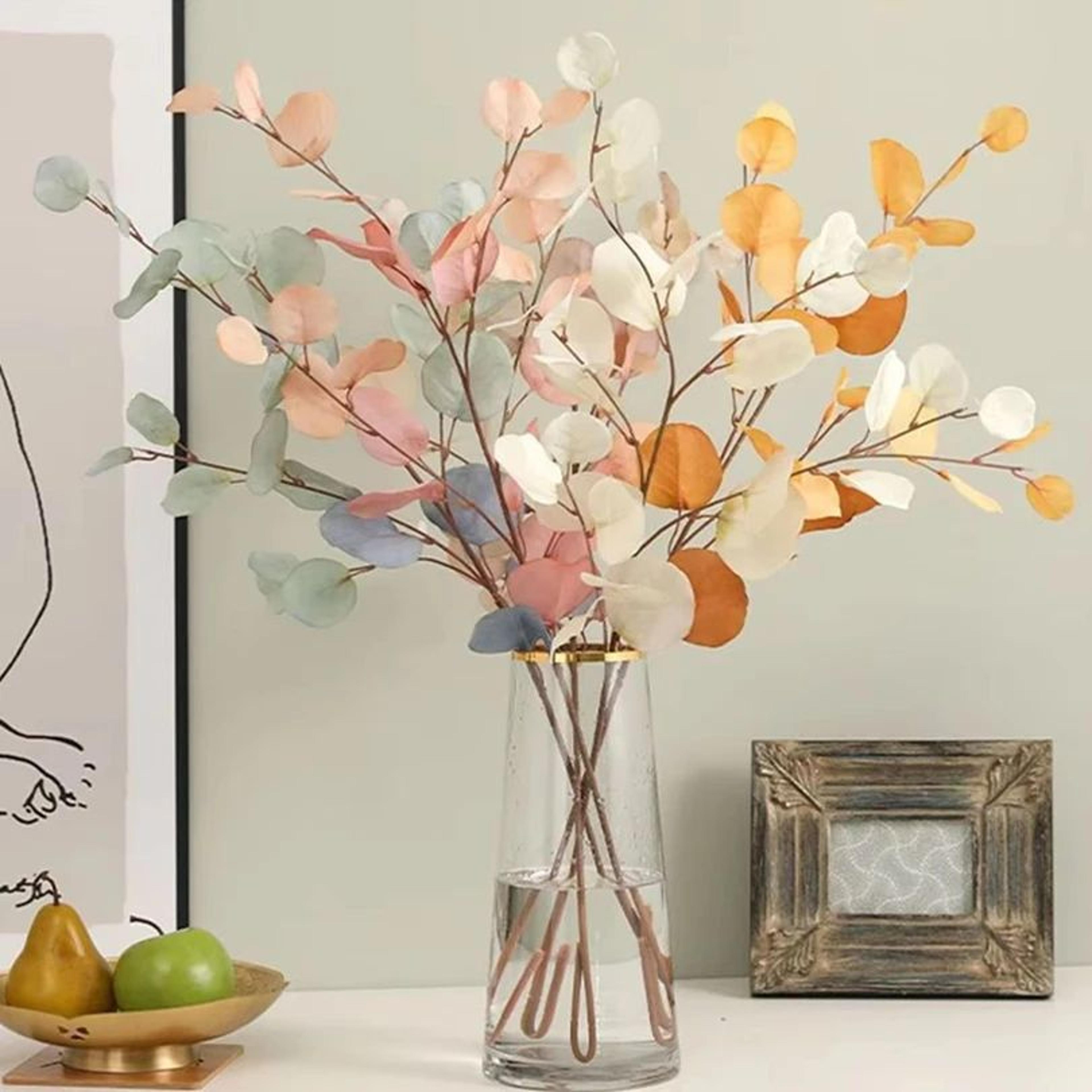 Artificial Eucalyptus Stems Long Faux Greenery Leaves Decor For Vase And Wall Styling 1