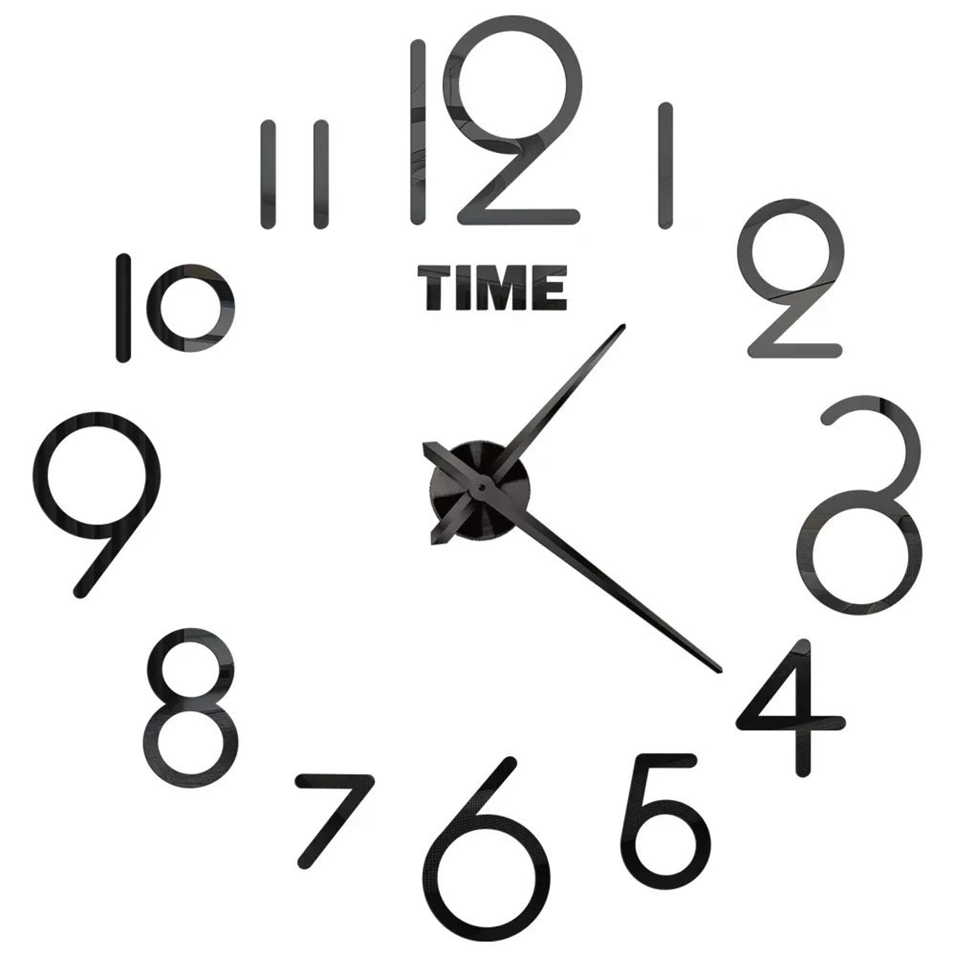 Large 3D Wall Clock Luminous DIY Modern Silent Wall Decor 14