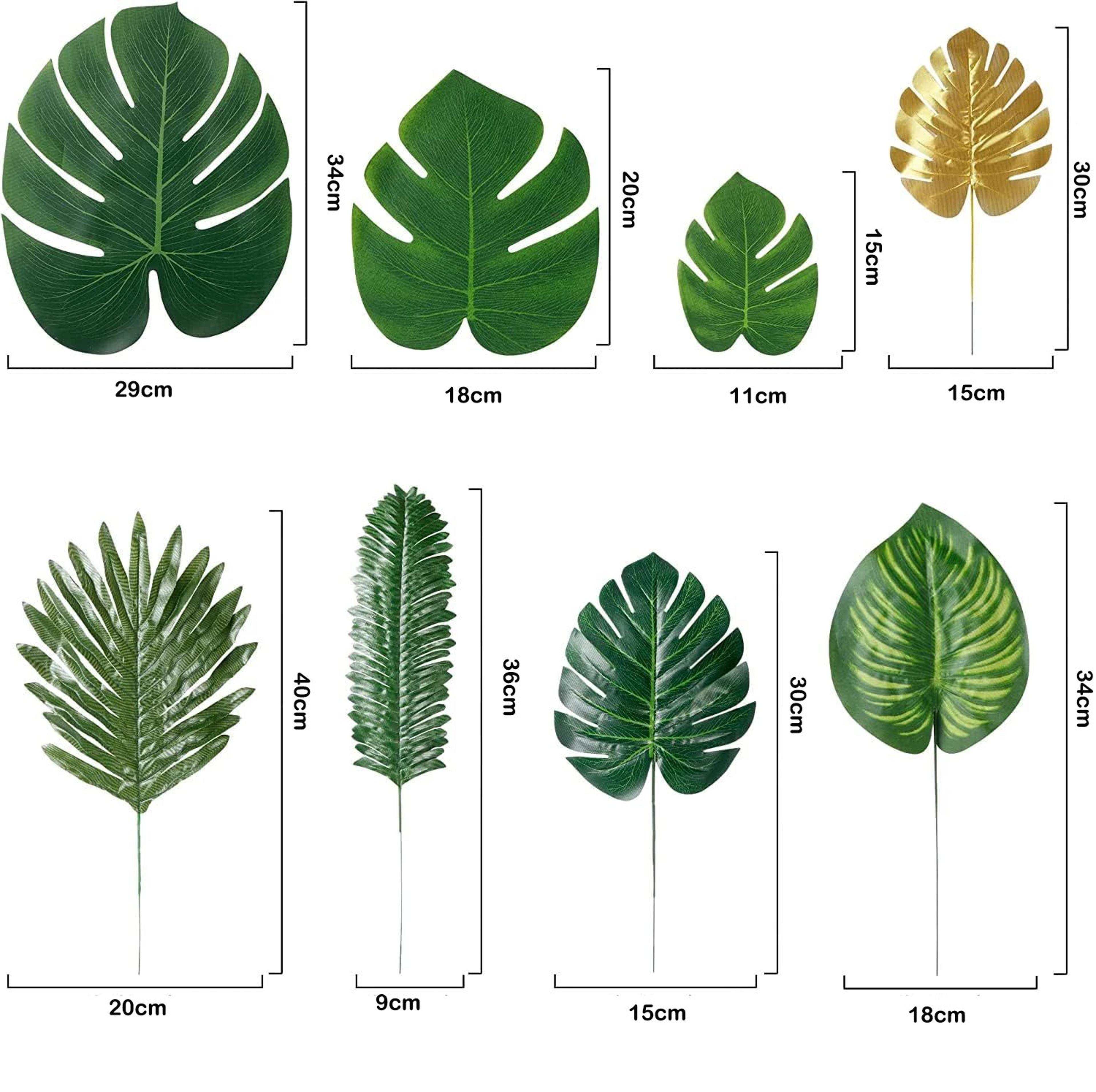 Artificial Tropical Palm Leaves Party Decor Jungle Theme Decorations 4