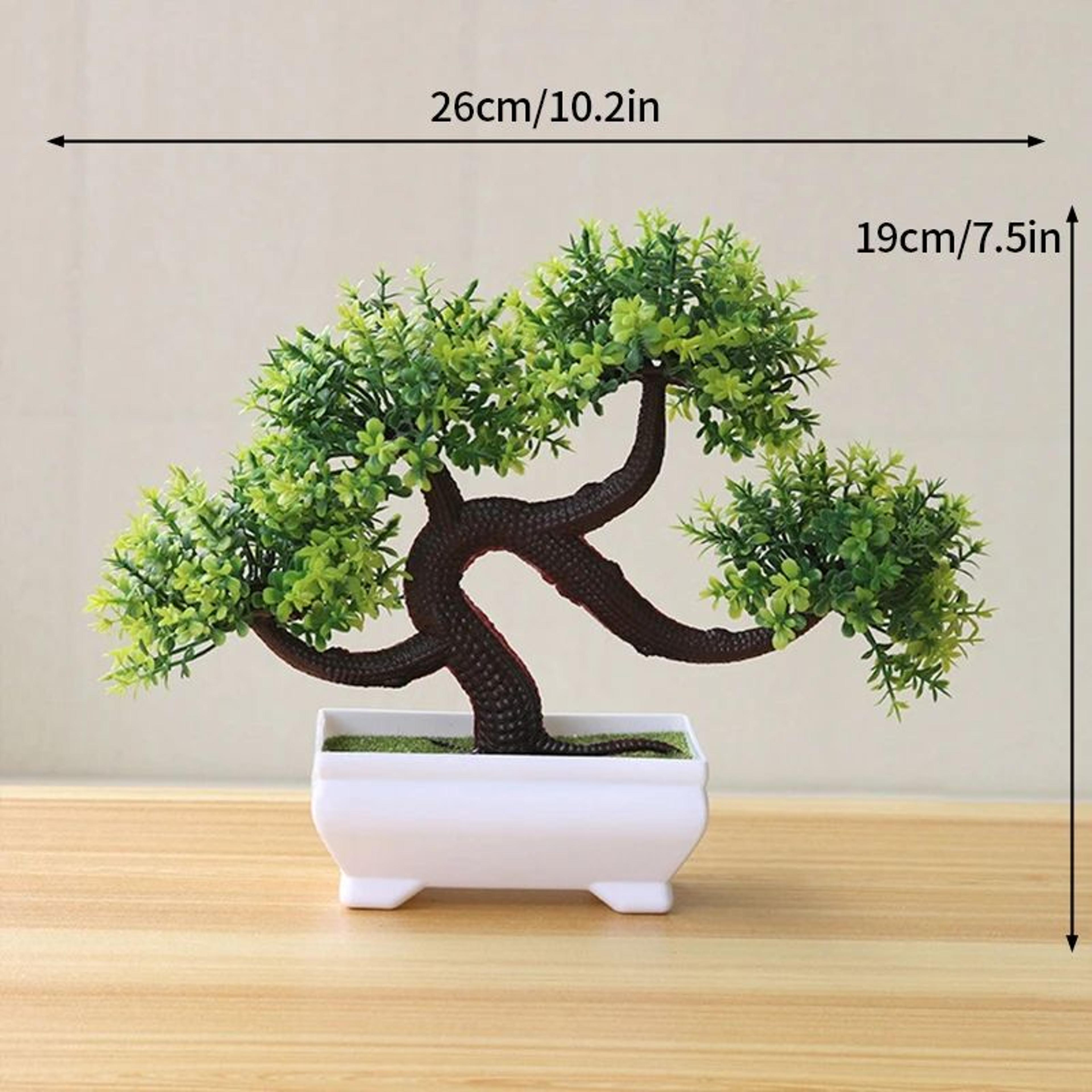 Mini Artificial Bonsai Tree Plant For Tabletop Home Decor 10