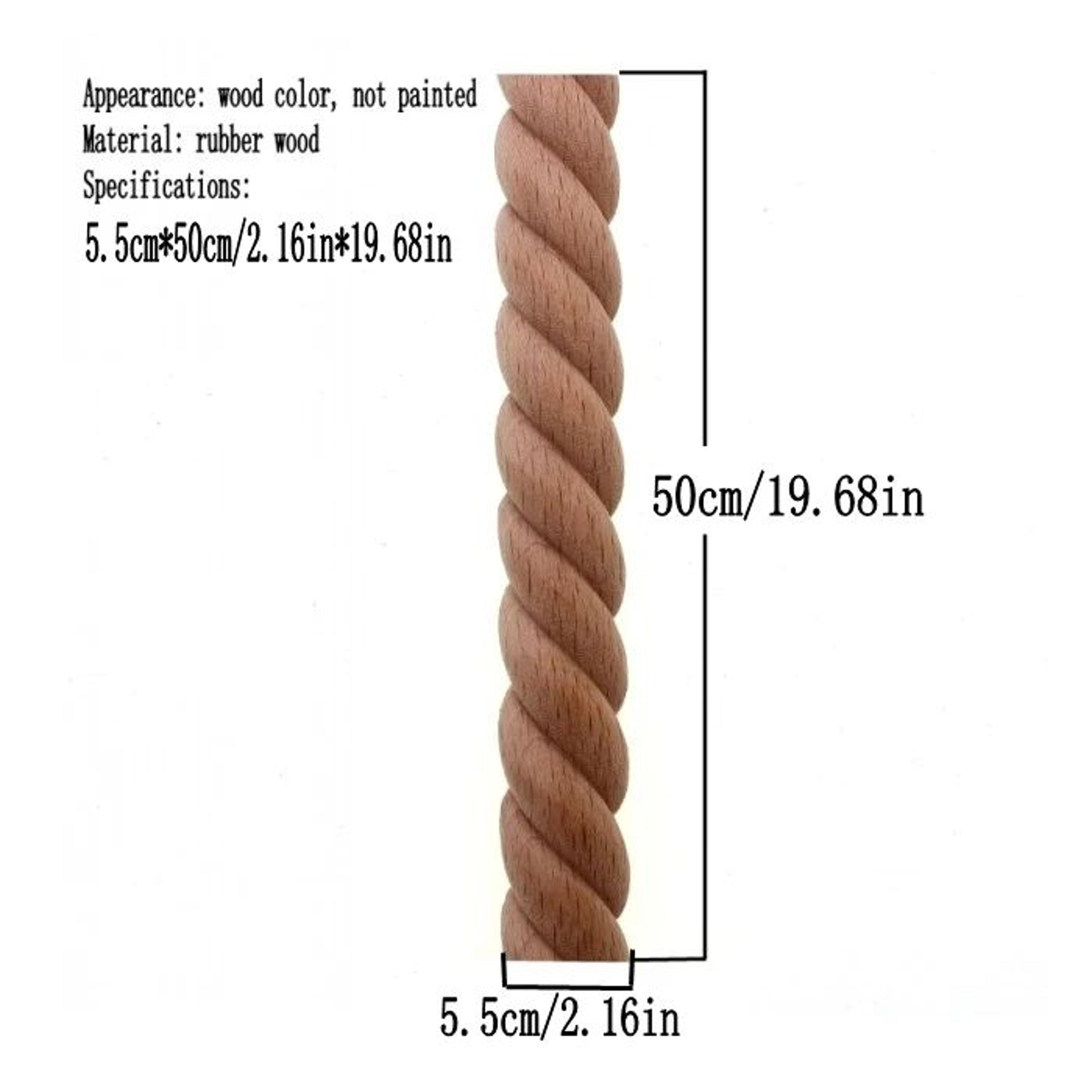 Hand Carved Wooden Twist Decor Sculpture Rustic Home Accent 17
