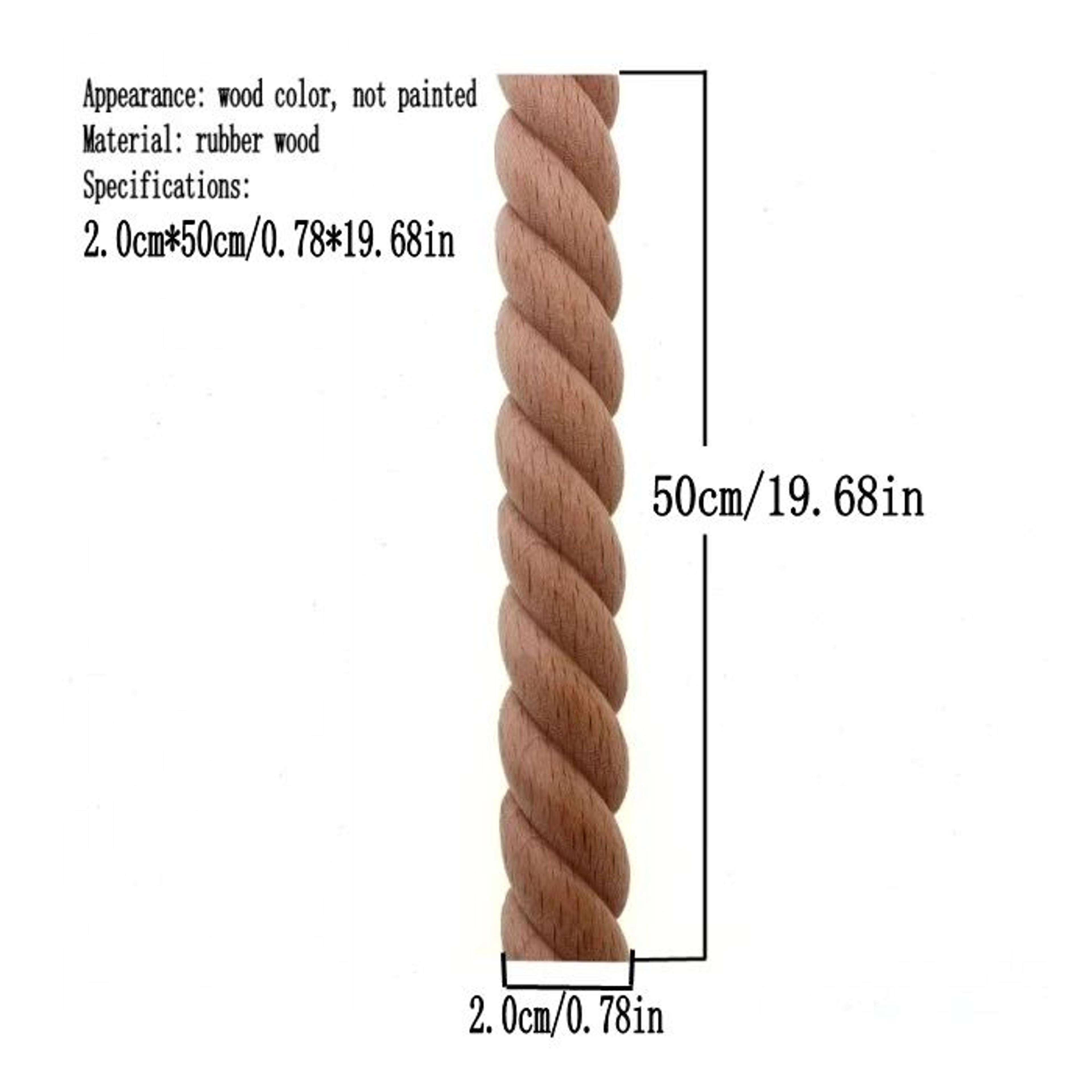 Hand Carved Wooden Twist Decor Sculpture Rustic Home Accent 10