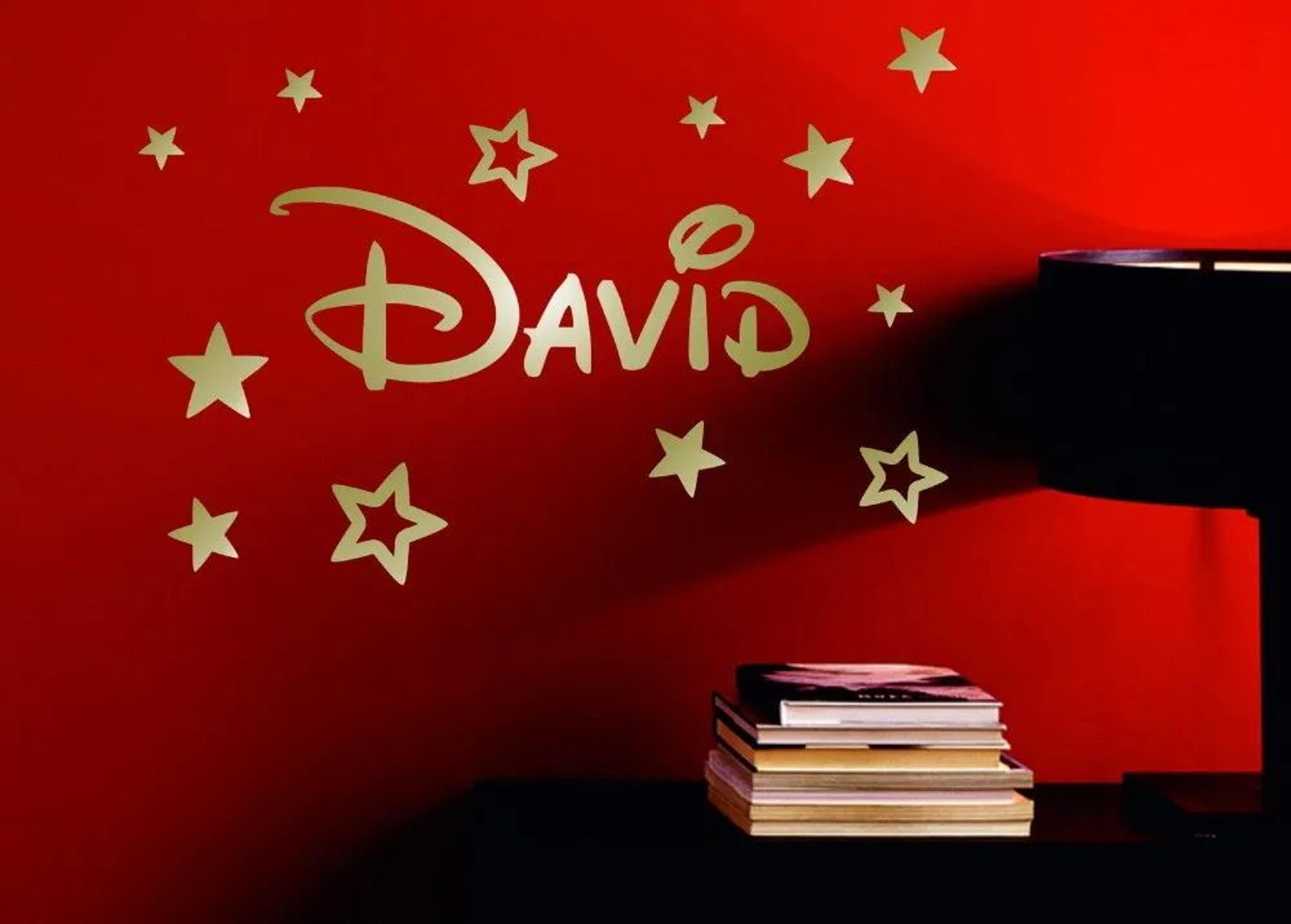 Personalized Kids Name Wall Sticker With Stars Nursery Room Decor 2