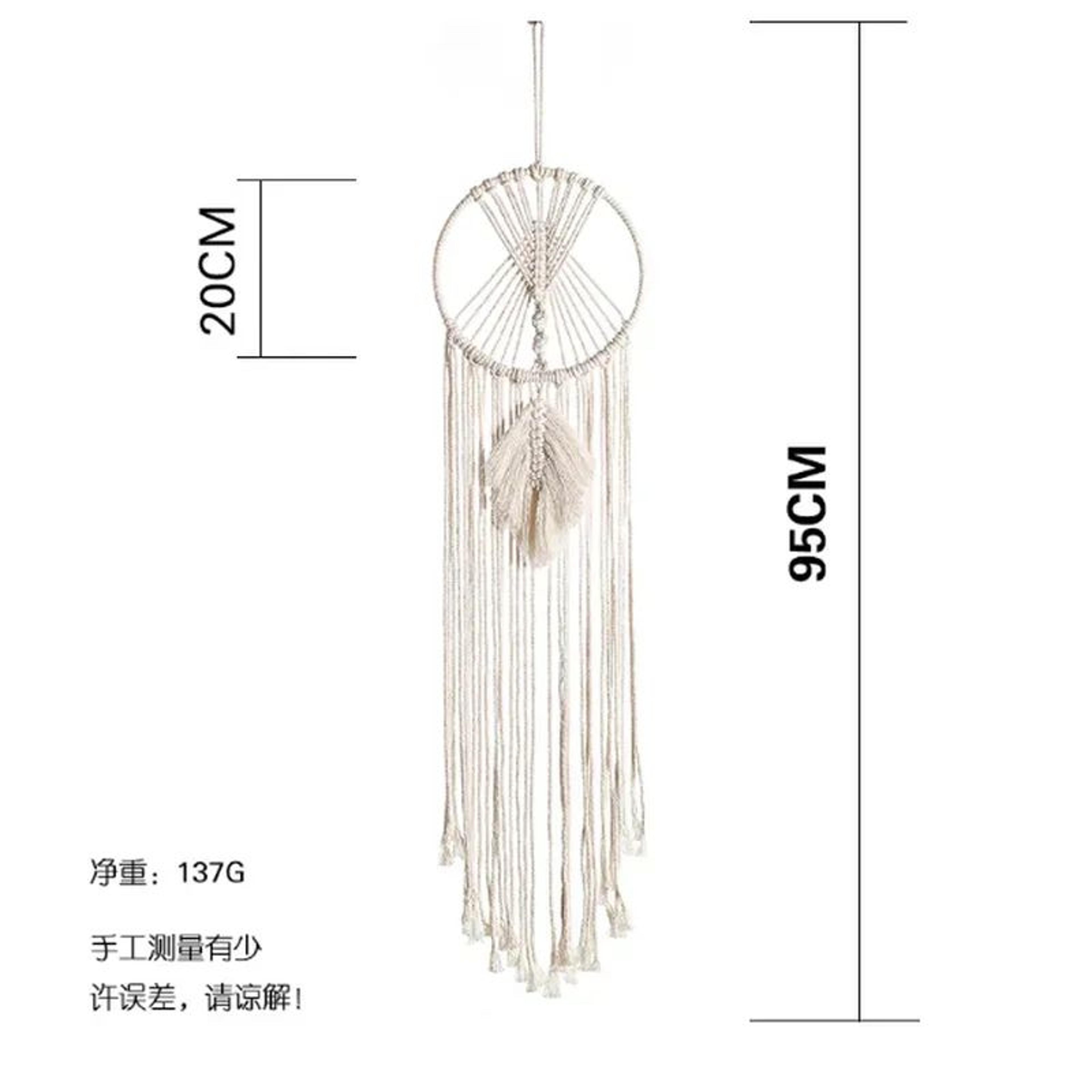 DreamWeave Macrame Dream Catcher Boho Wall Hanging Decor 4