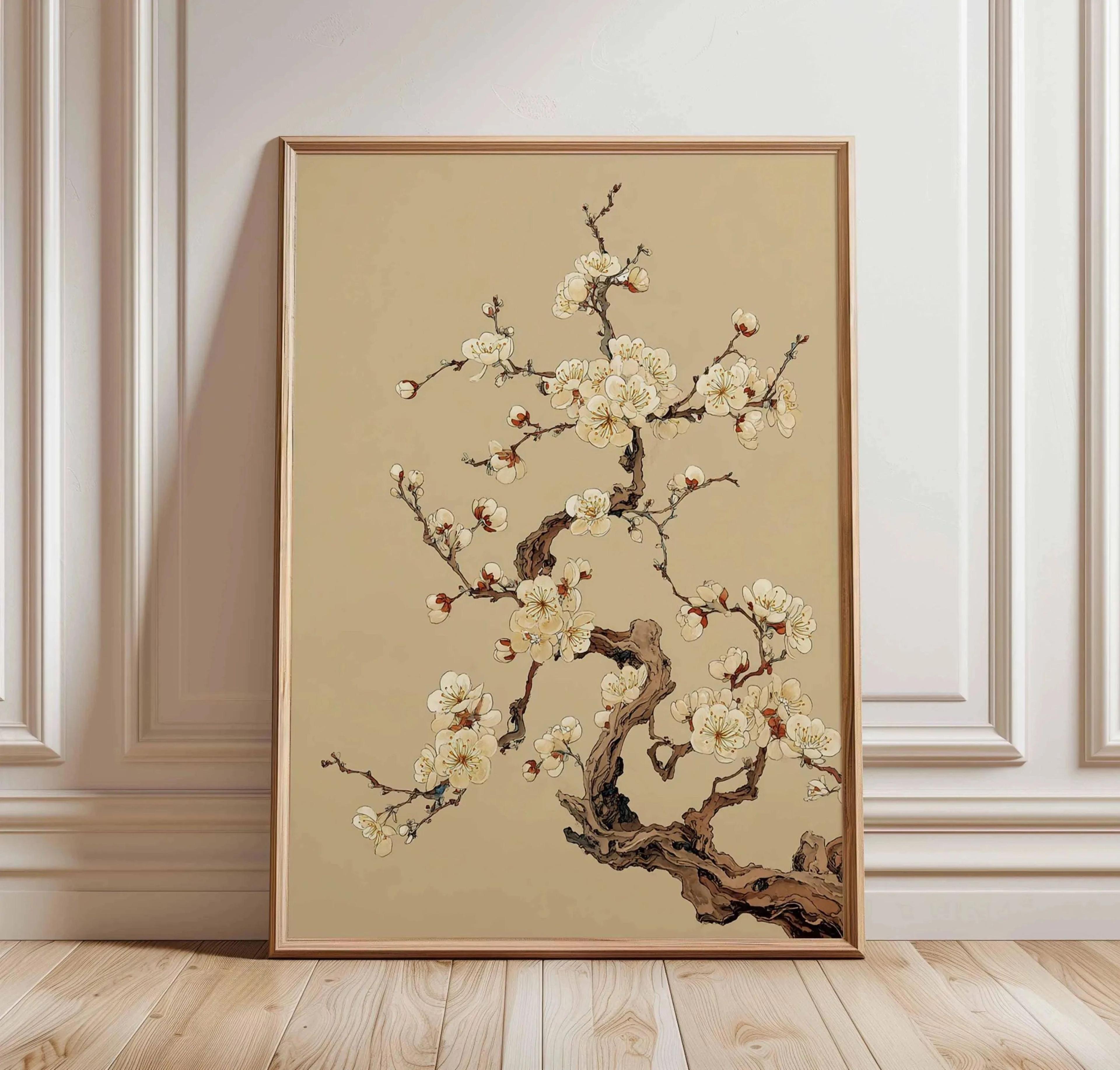 Japanese Pine Tree Wall Art Zen Nature Canvas Calm Forest Decor 26