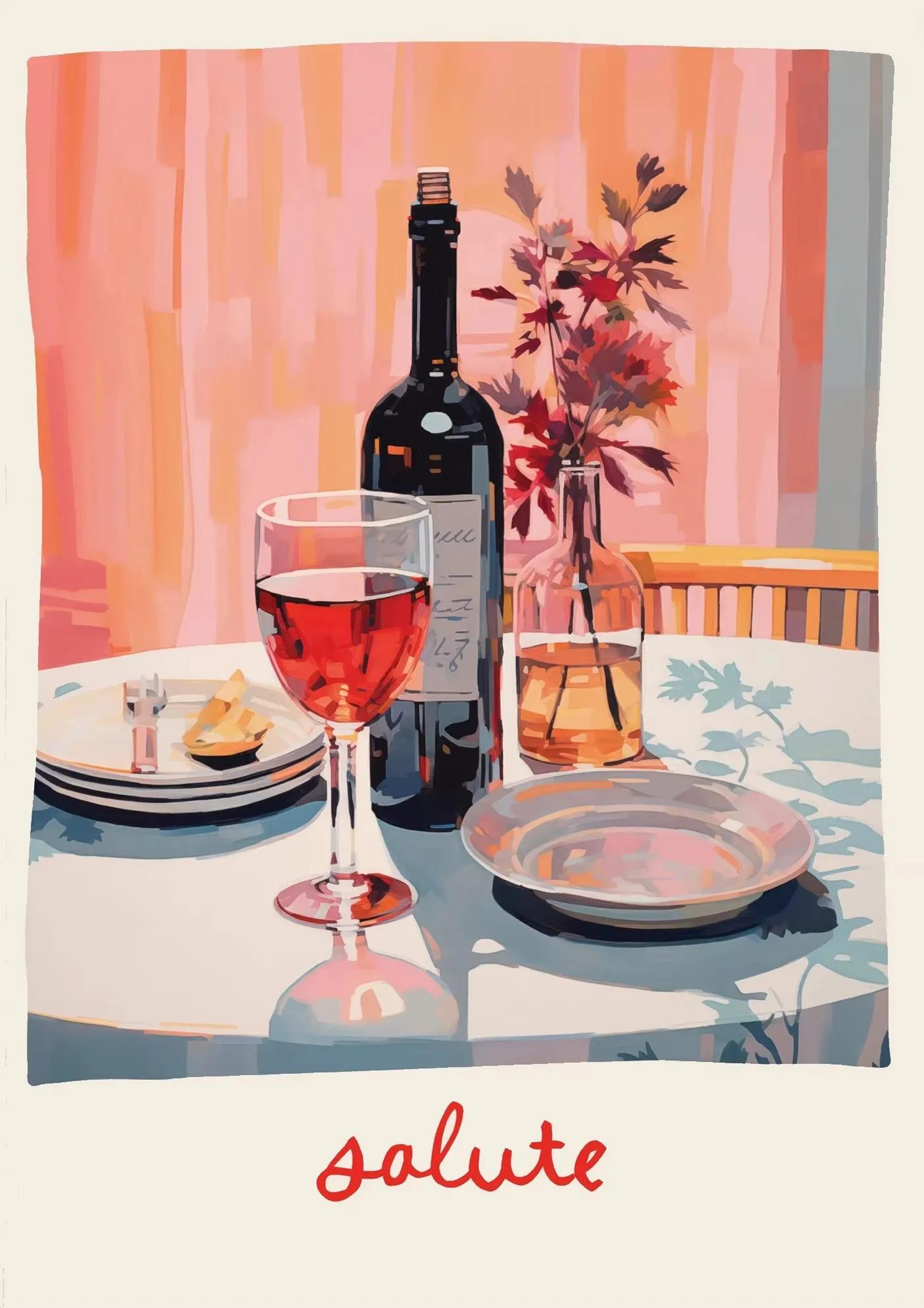 Italian Cocktail Food Wall Art Aperol Spritz Pizza Kitchen Canvas Decor 16