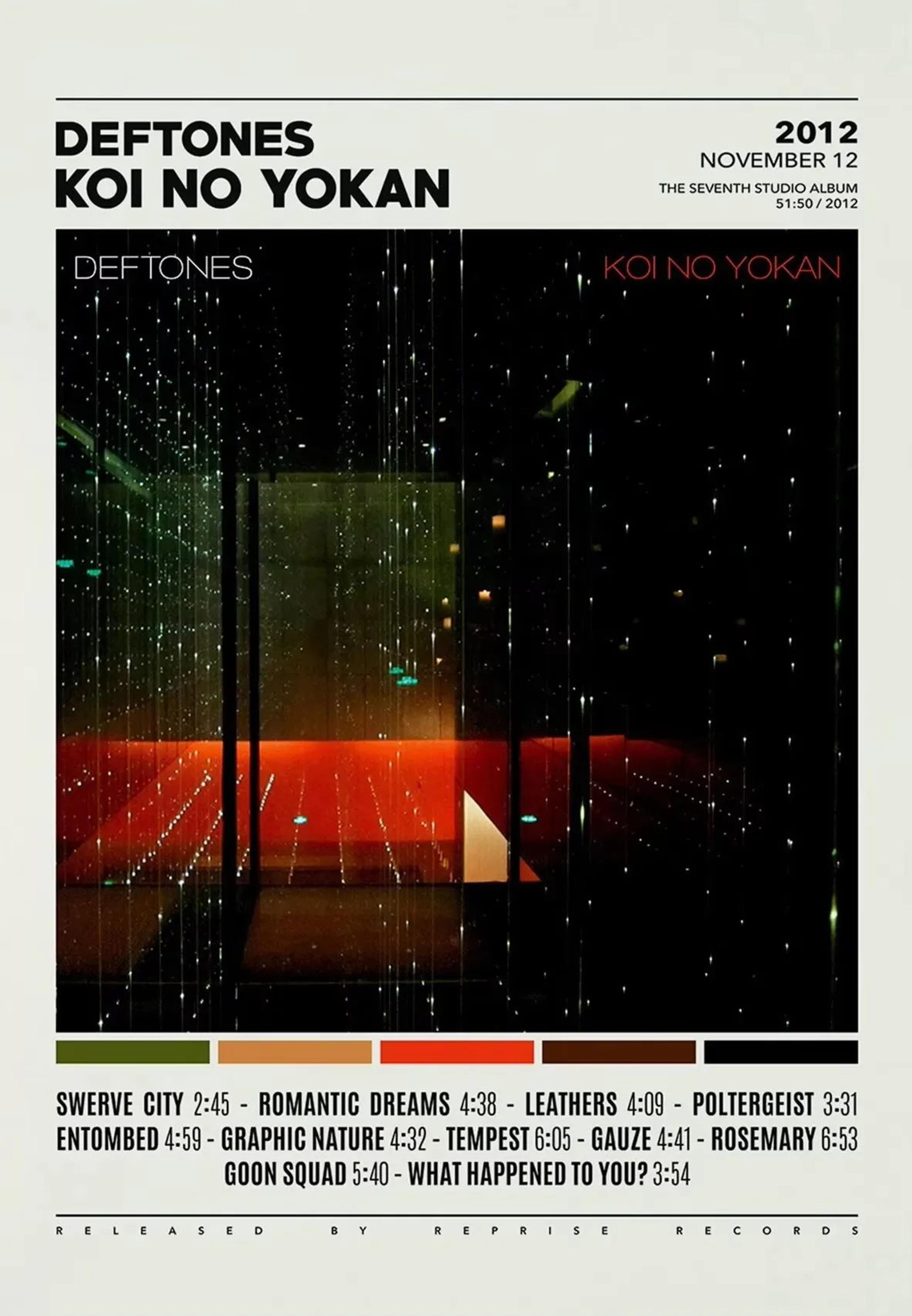Deftones Album Cover Poster Canvas Music Wall Art Room Decor 12