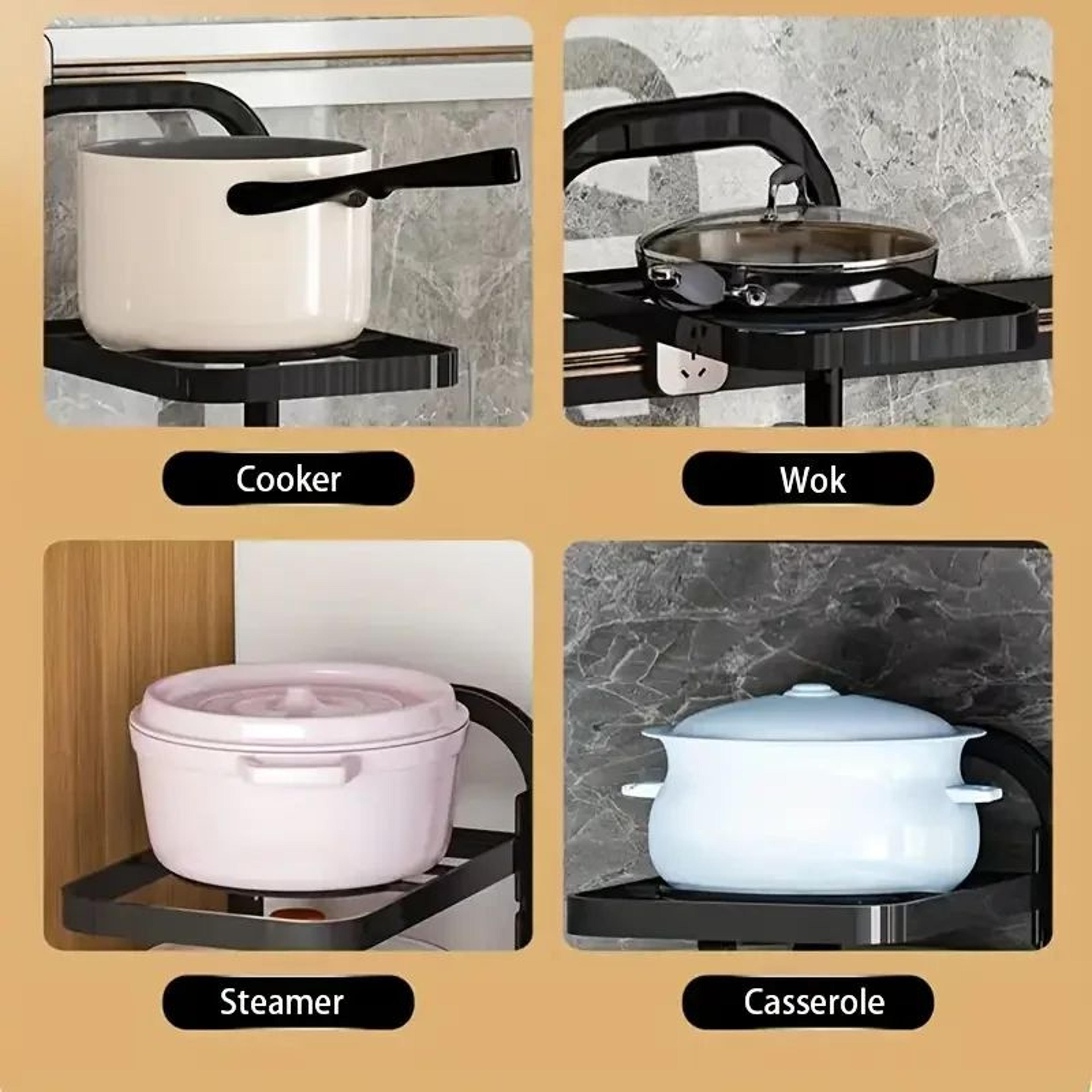 Adjustable Under Sink Storage Rack Stainless Steel Multi Layer Kitchen Organizer 3