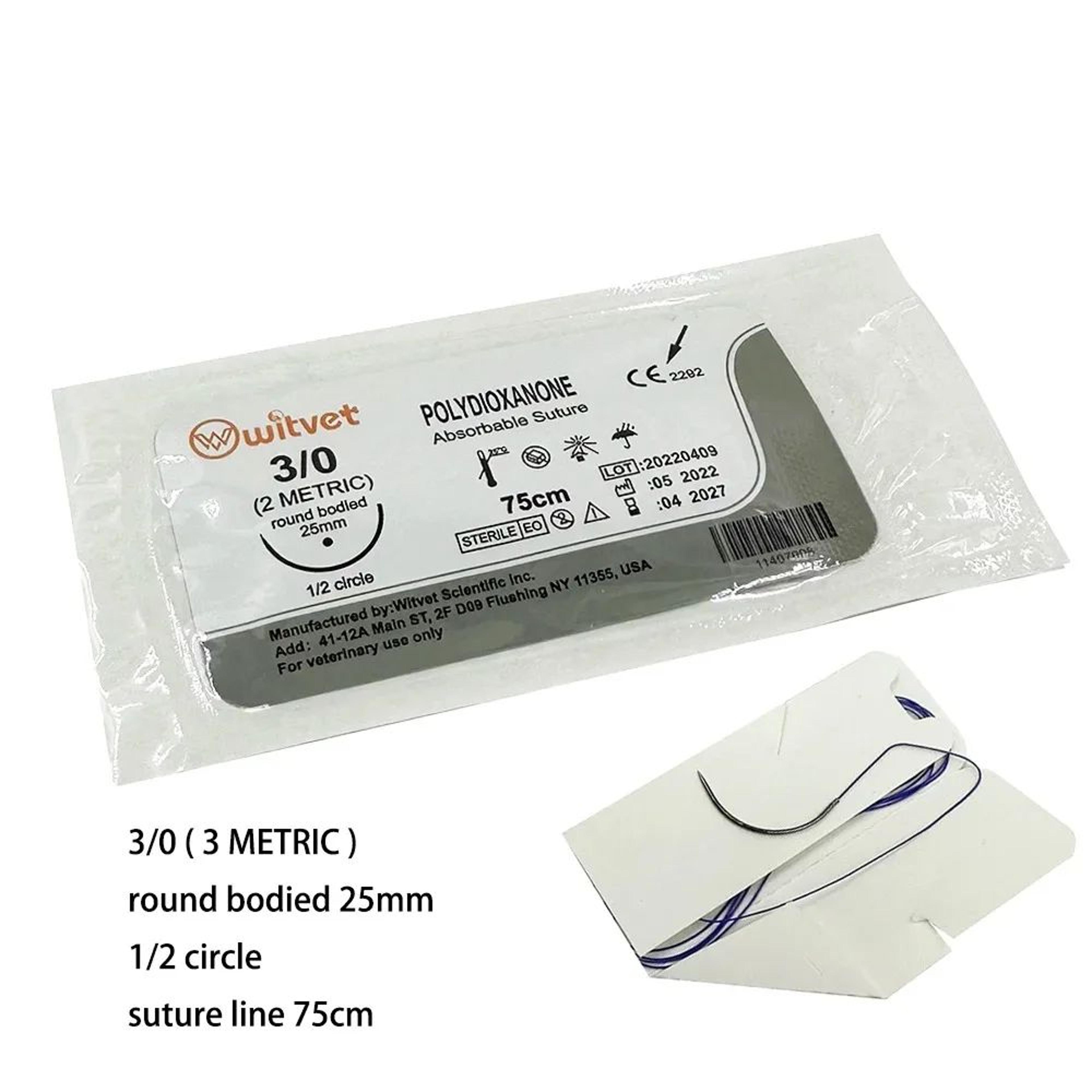 Veterinary Absorbable Suture Thread Set With Needle For Training And Demonstration 5