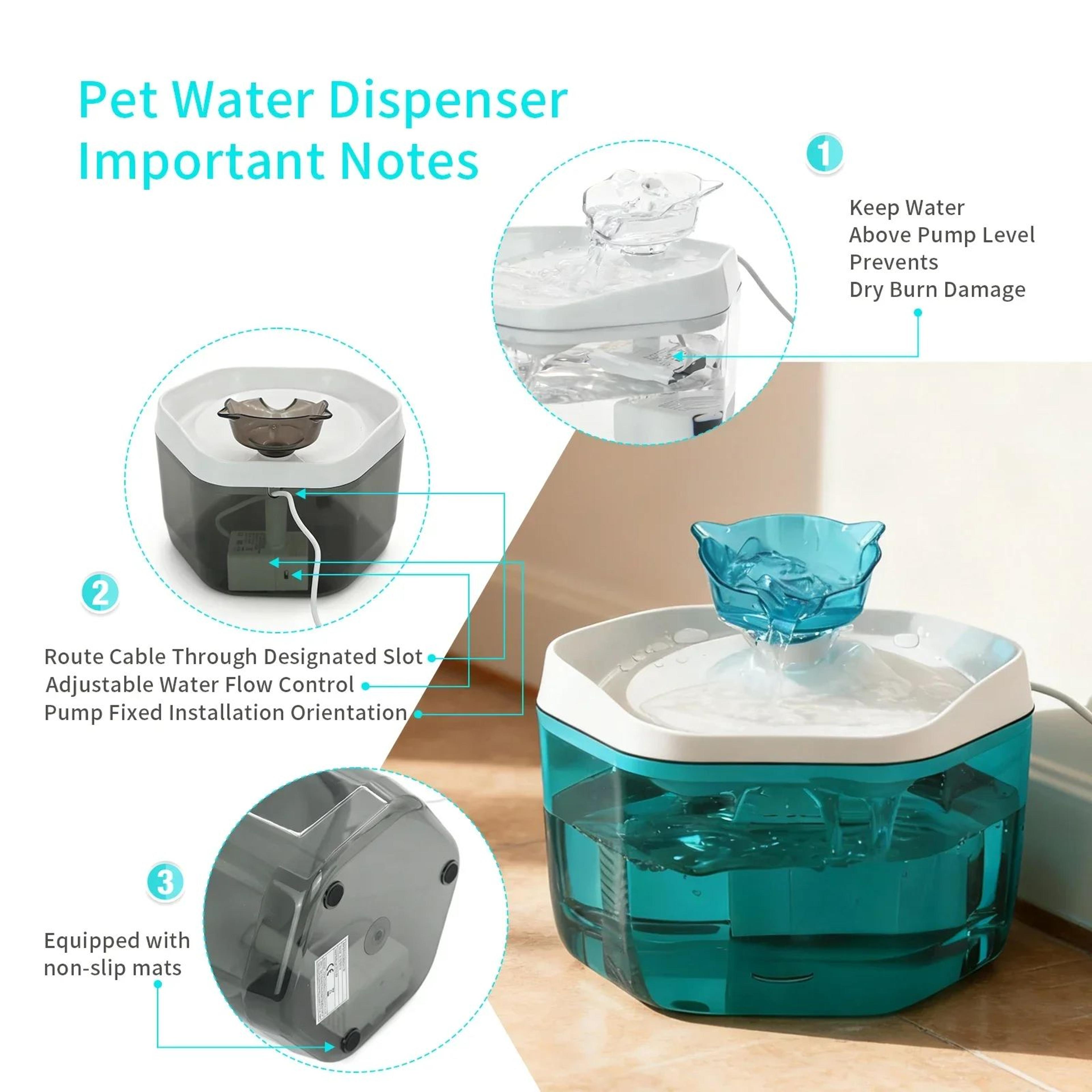 FlowSip USB Cat Water Fountain 4