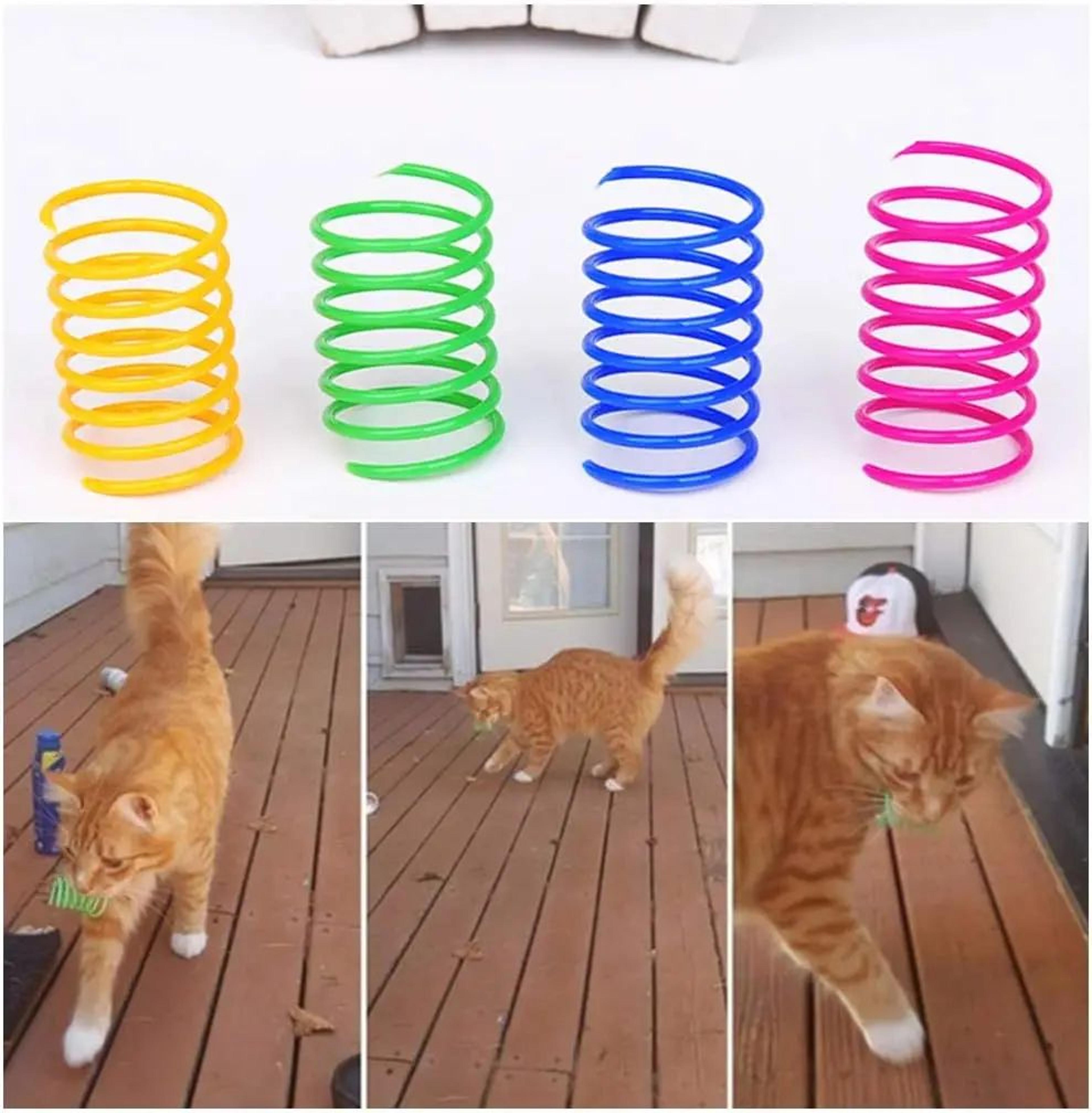SpringPounce Interactive Cat Spring Toy Set 2