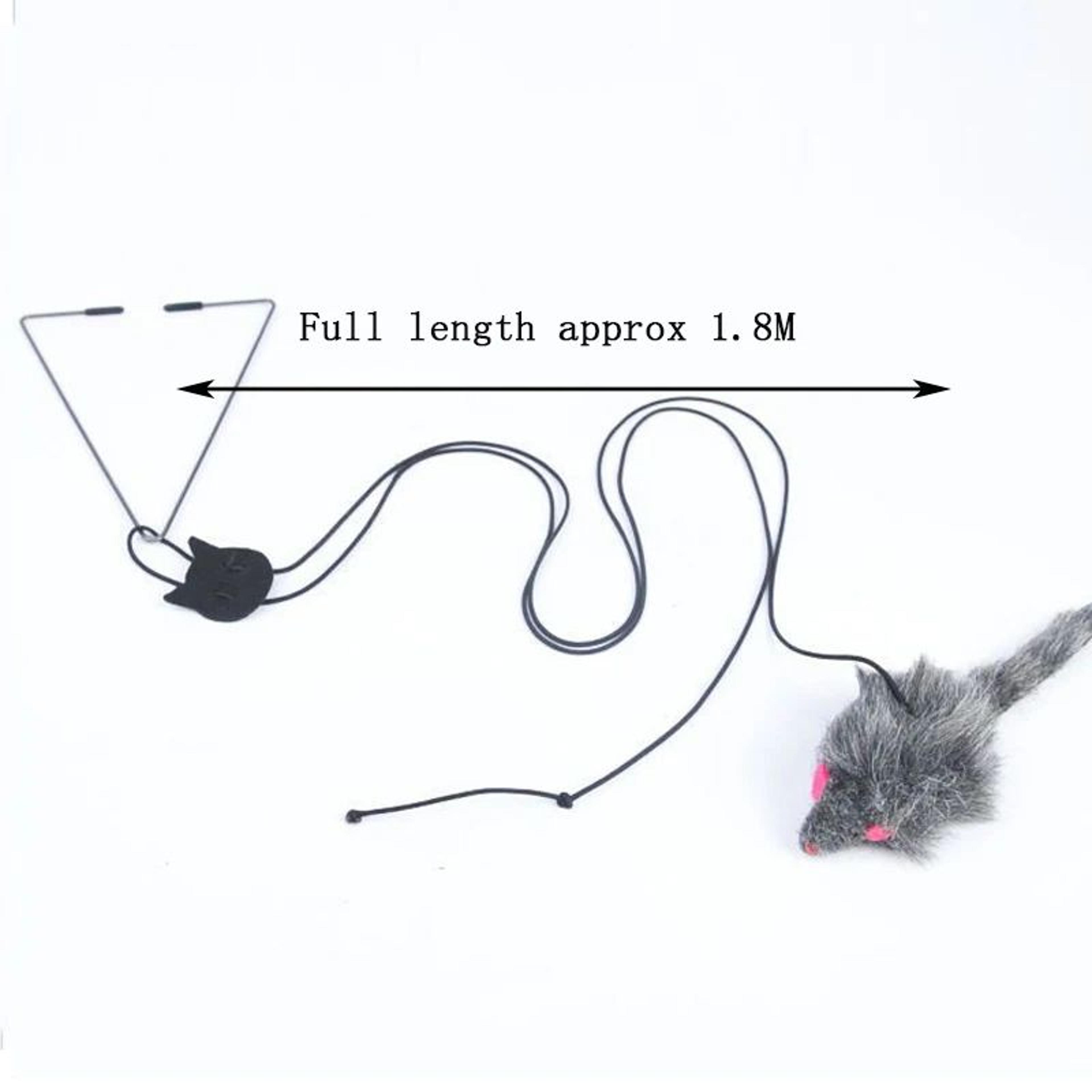 Interactive Hanging Cat Mouse Toy With Door Clip 5