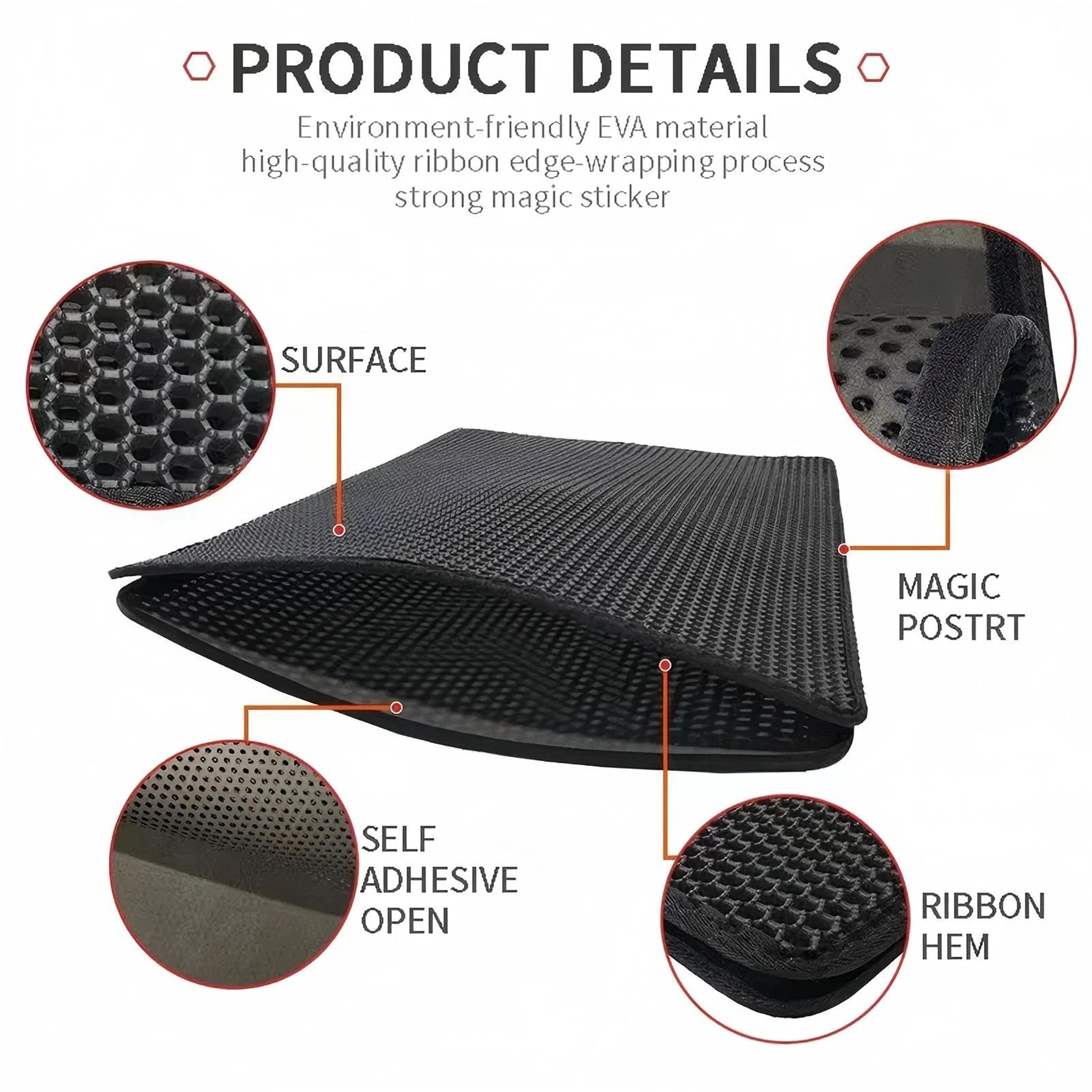 CleanStep Double Layer Cat Litter Mat Waterproof Litter Trap Pad 2