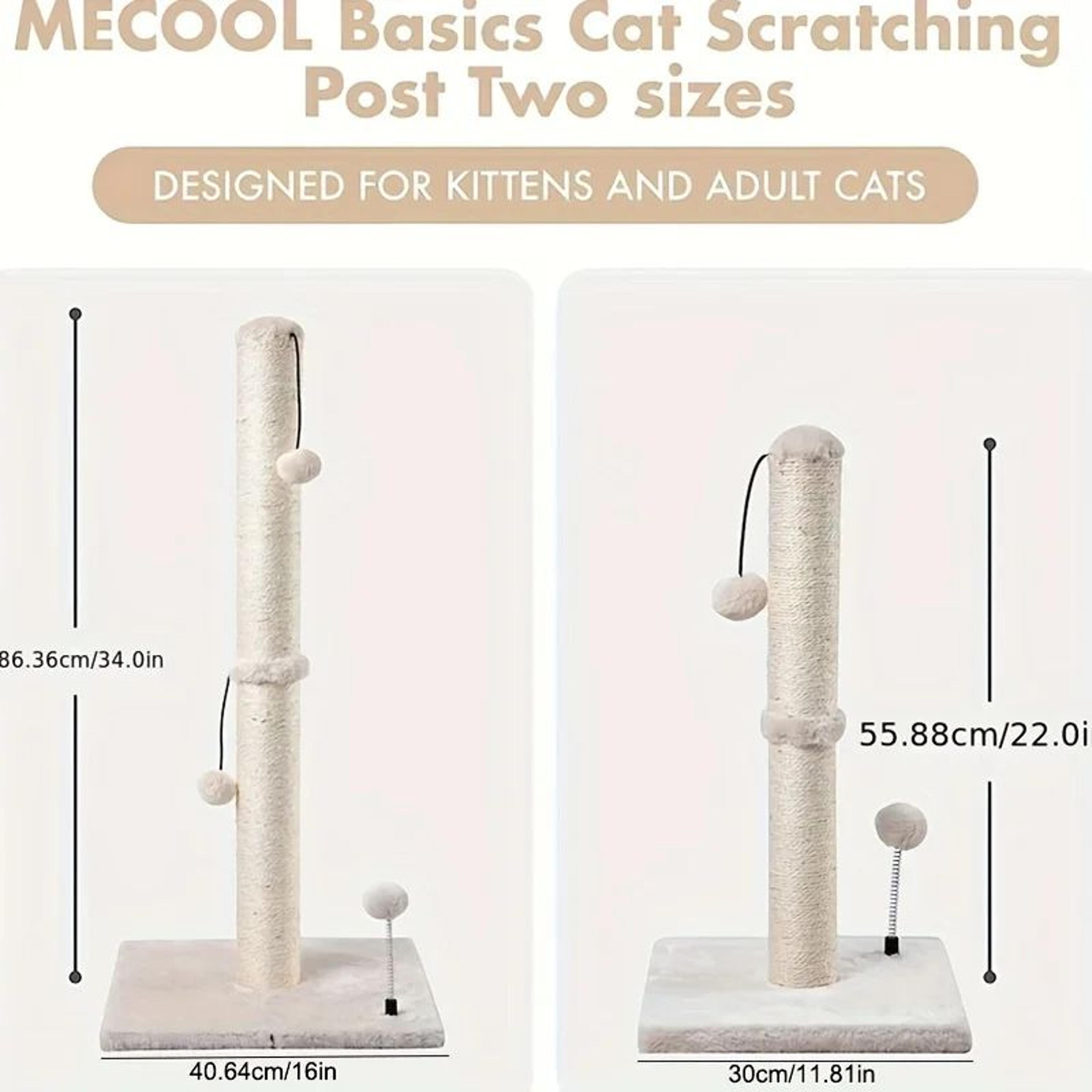 TallGuard Sisal Cat Scratching Post For Indoor Cats 3