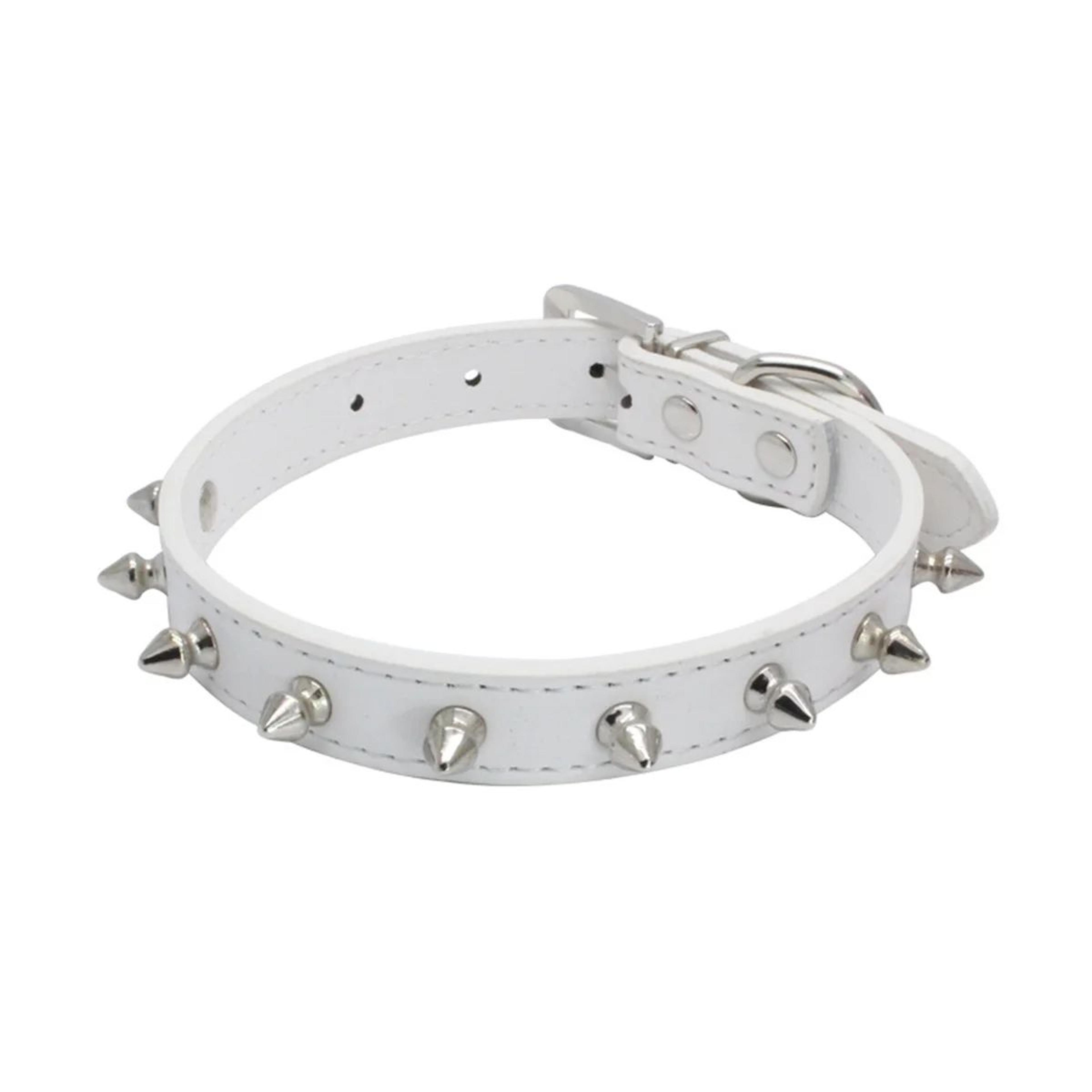 RebelStyle Studded Leather Pet Collar For Cats And Dogs 4