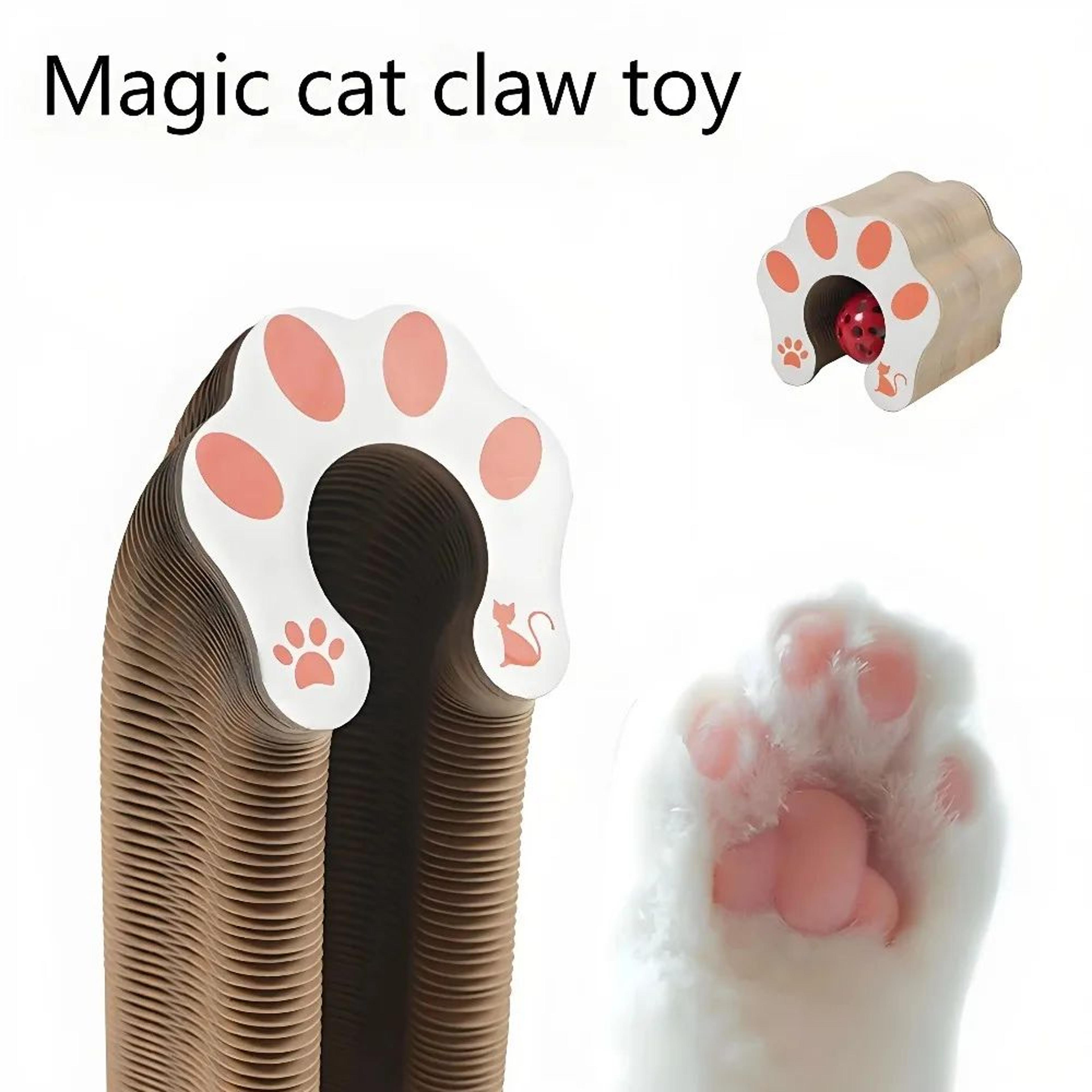 FlexiScratch Shape Shifting Cat Scratching Board With Interactive Ball 1