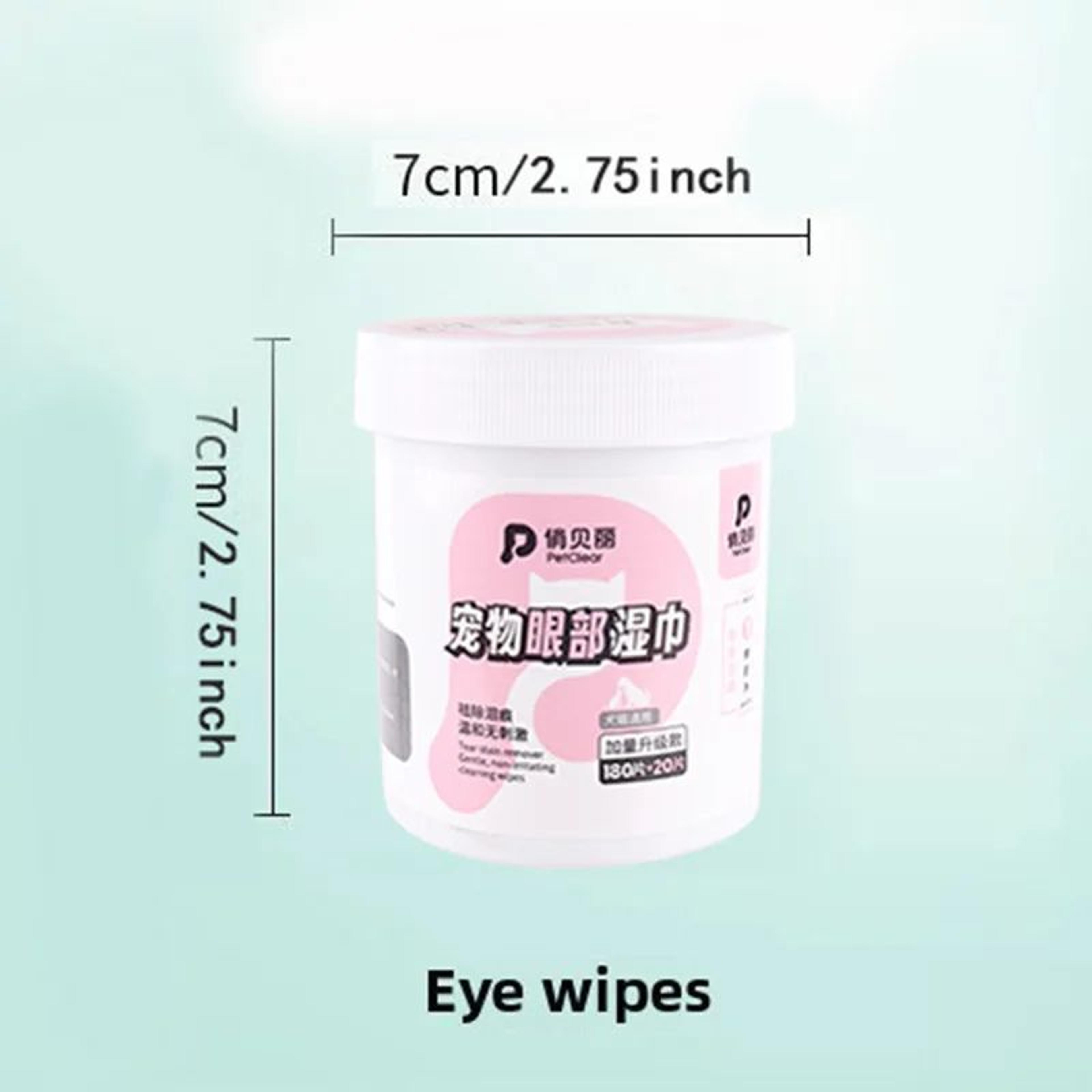 PETCLEAR Pet Eye Wipes Tear Stain Remover 200 Count 5