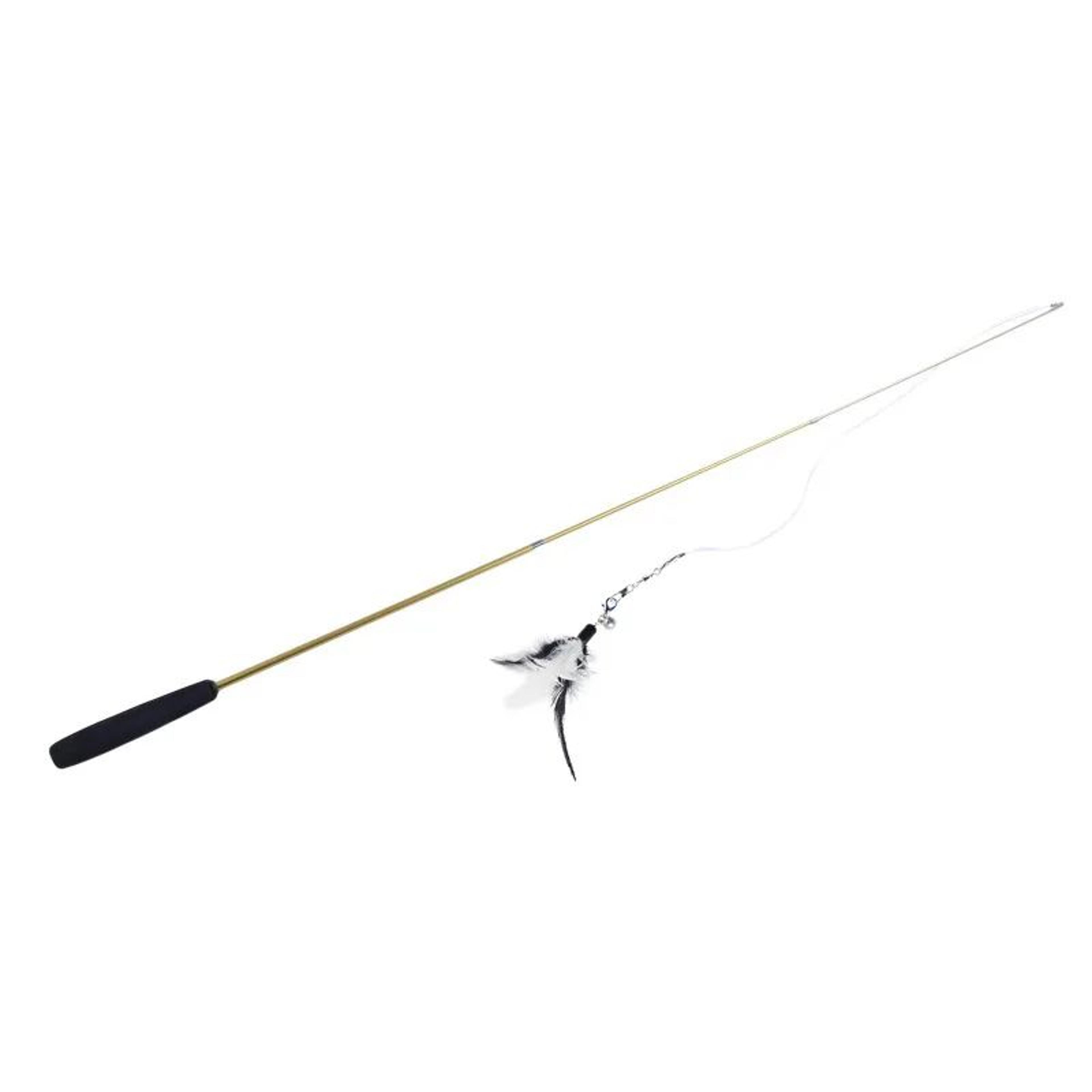 PounceMaster Telescopic Cat Wand Toy With Feather Teaser 9