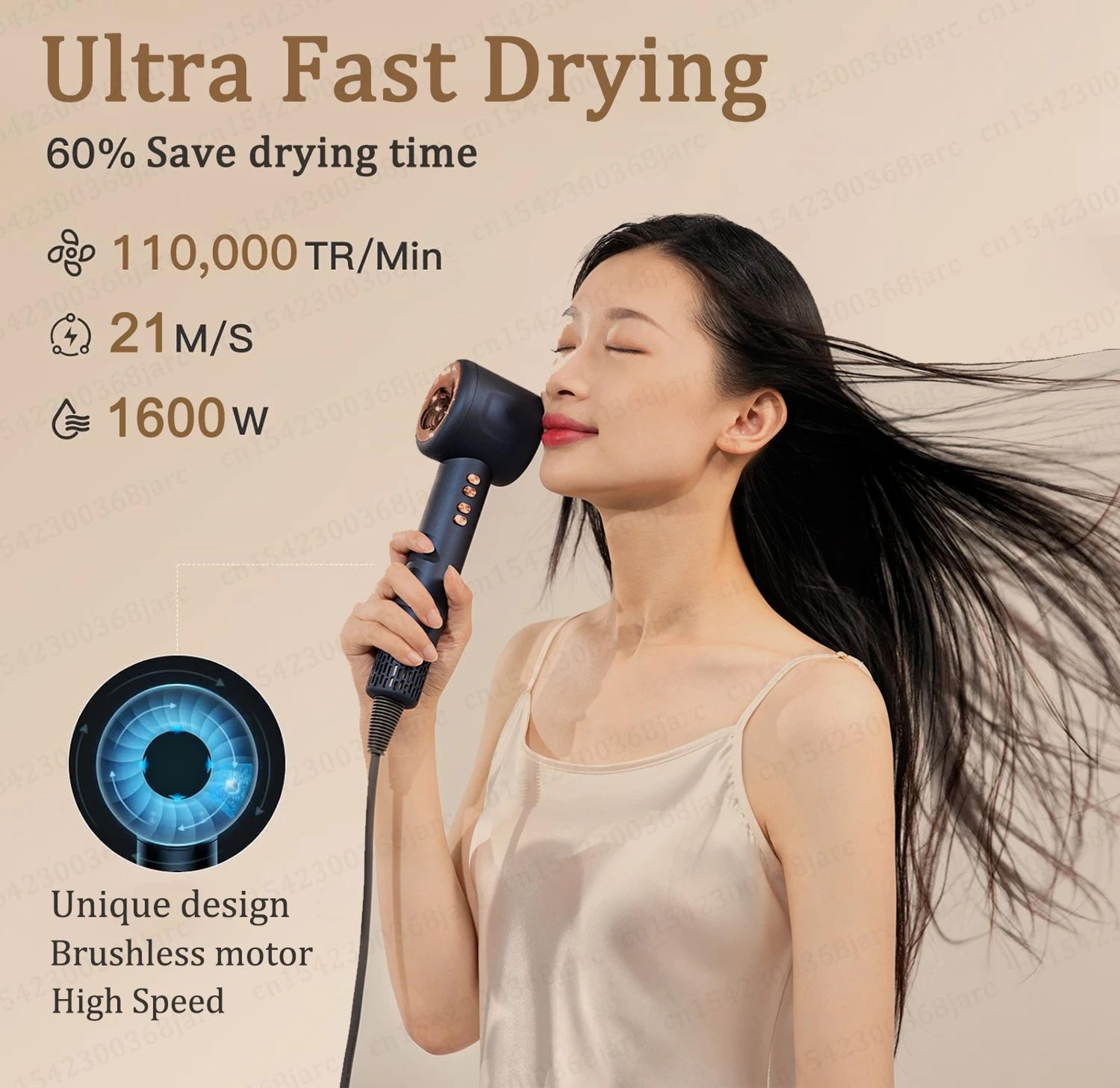 Leafless Ionic HairDryer Fast Dry Professional Blow Dryer 1