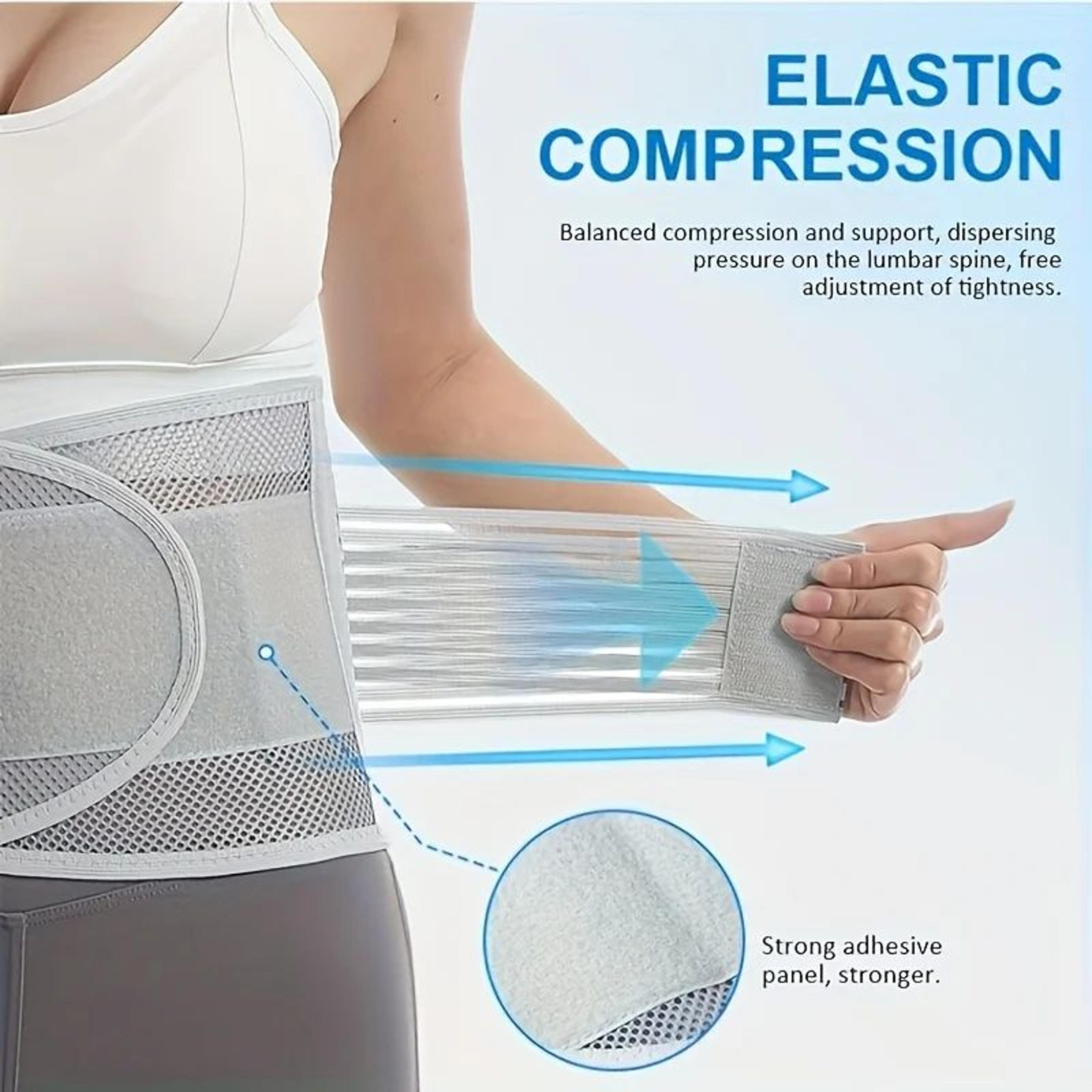 Reinforced Compression Waist Support Belt With Mesh Back Support 3