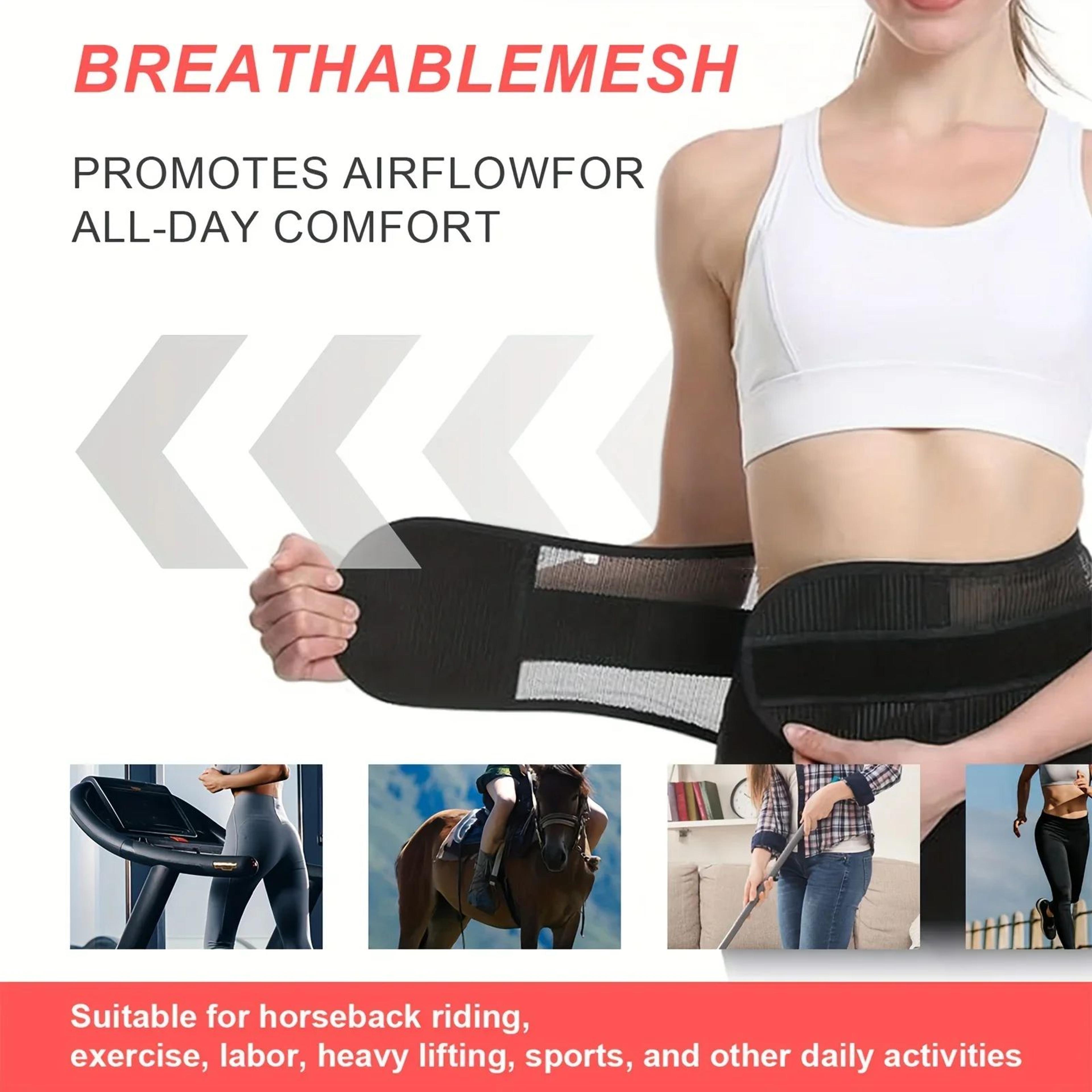 Adjustable Sports Waist Support Belt With Breathable Mesh 3