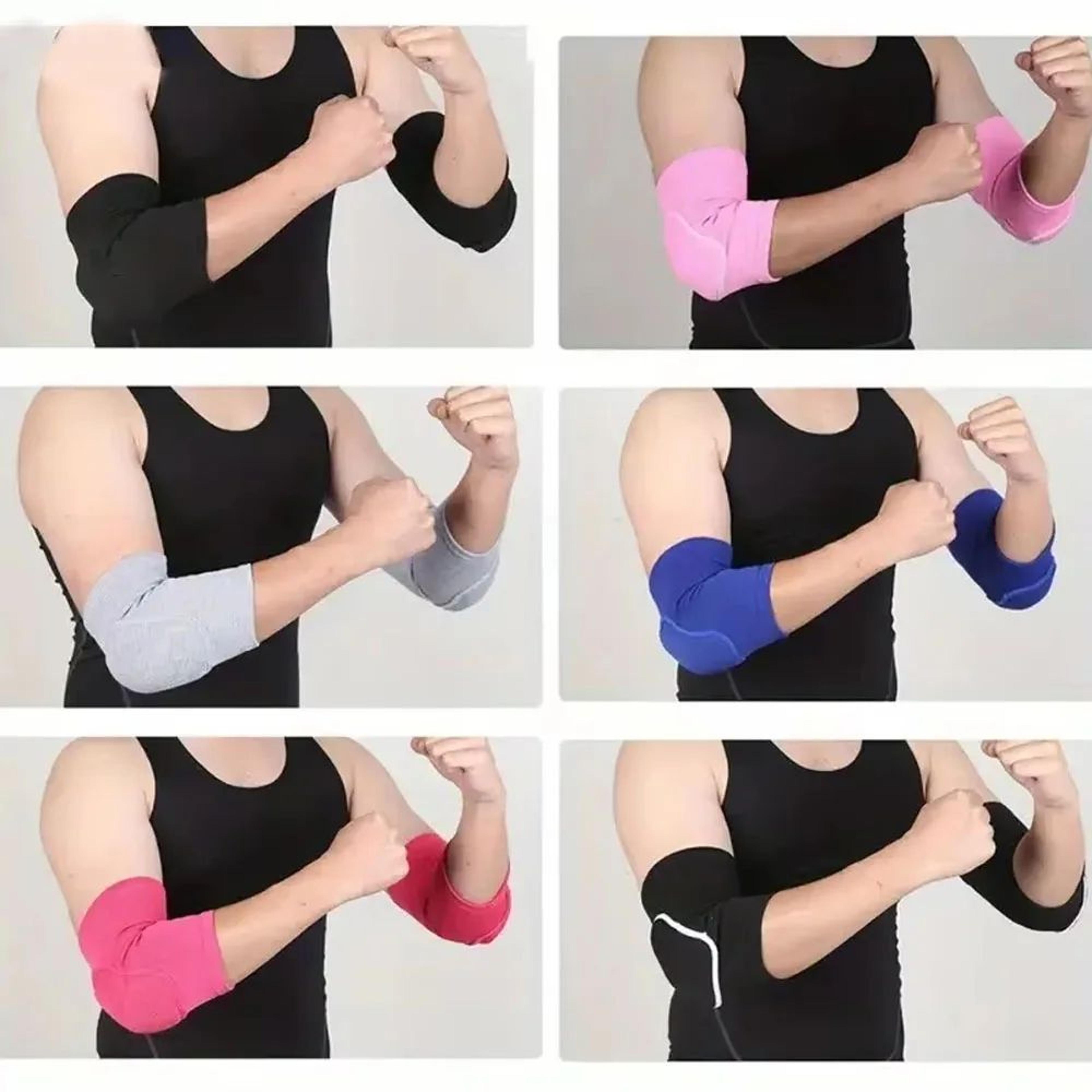 Soft Padded Elbow Support Sleeves Pair 3
