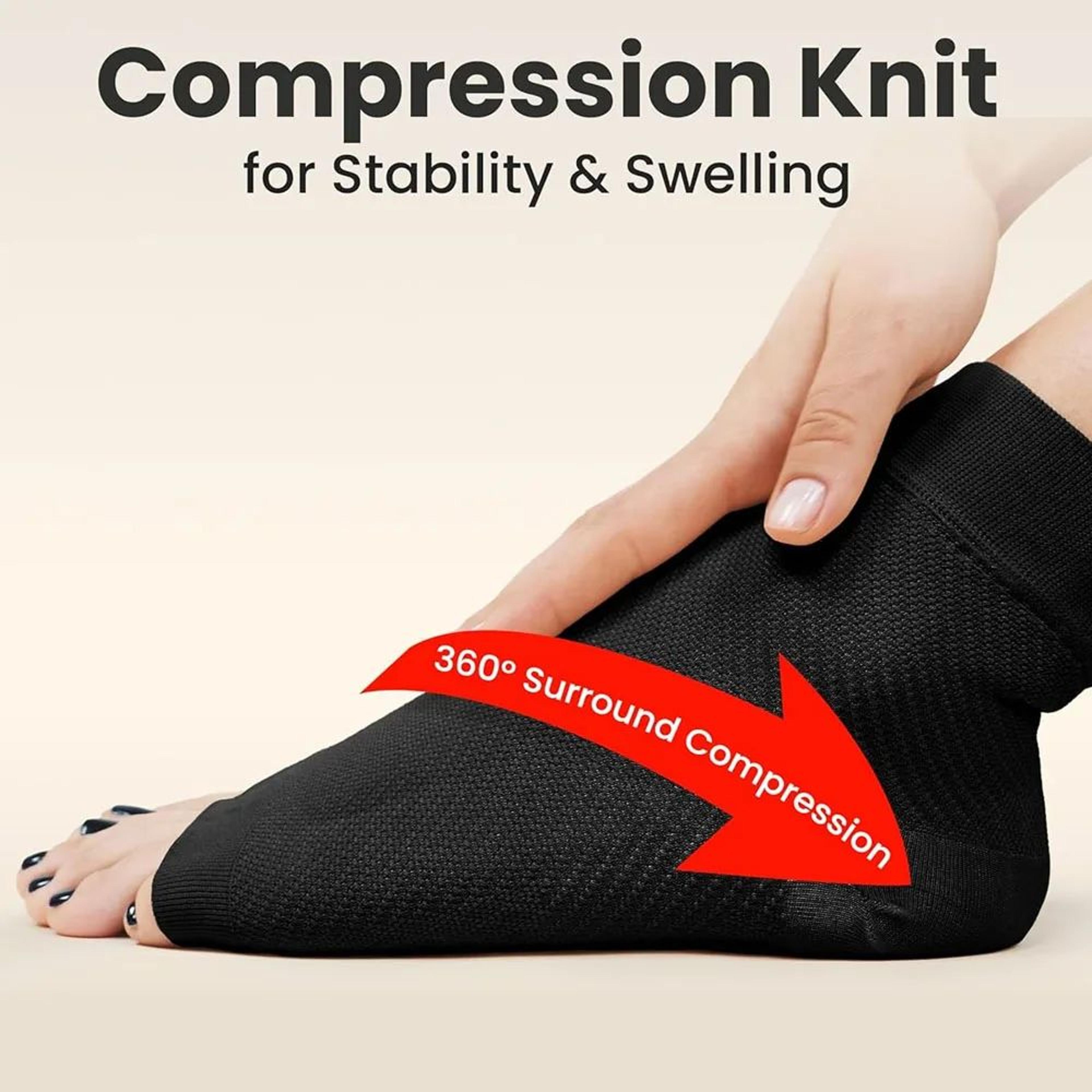 Open Toe Ankle Compression Sleeve Pair 5