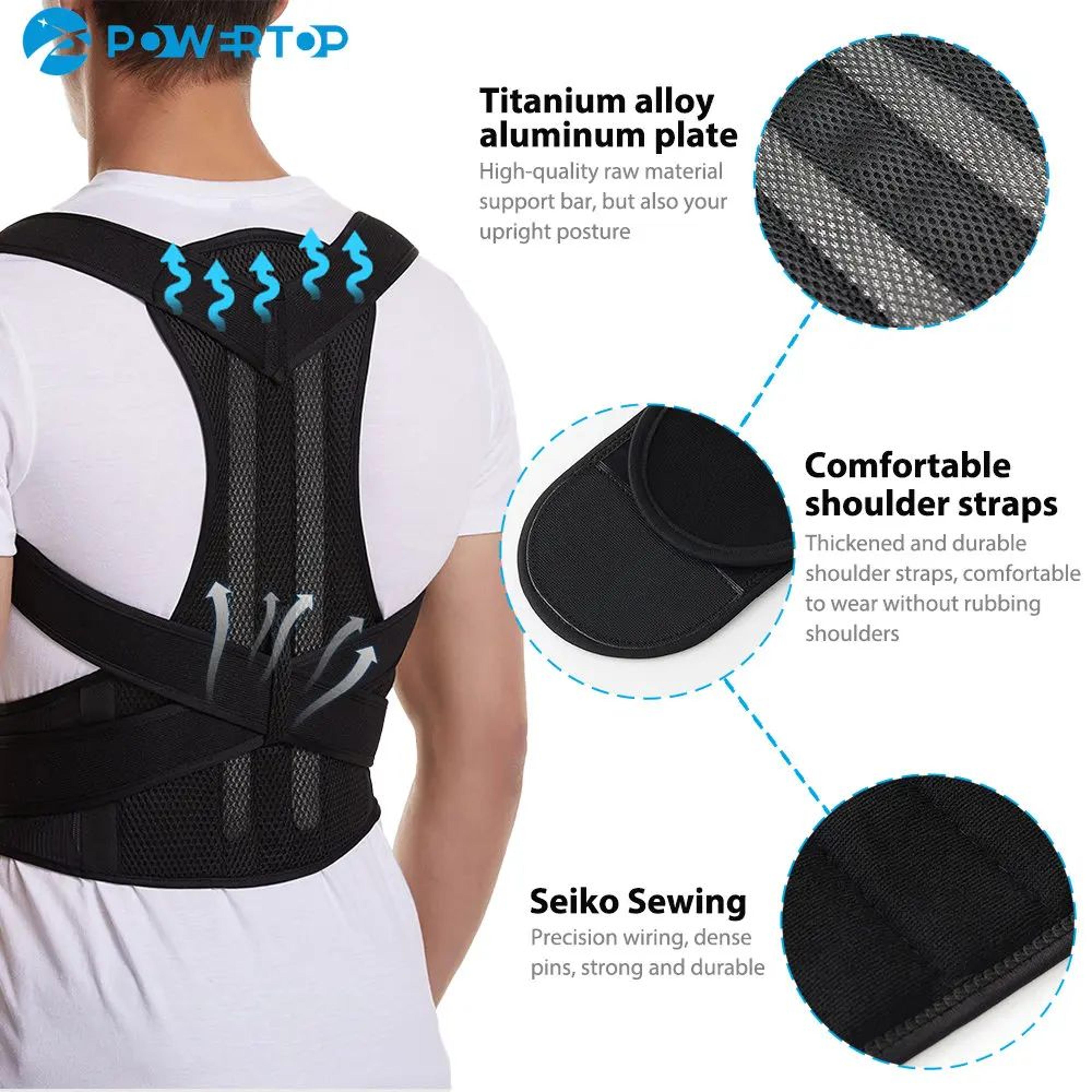 Adjustable Upper Back Posture Support Brace 3