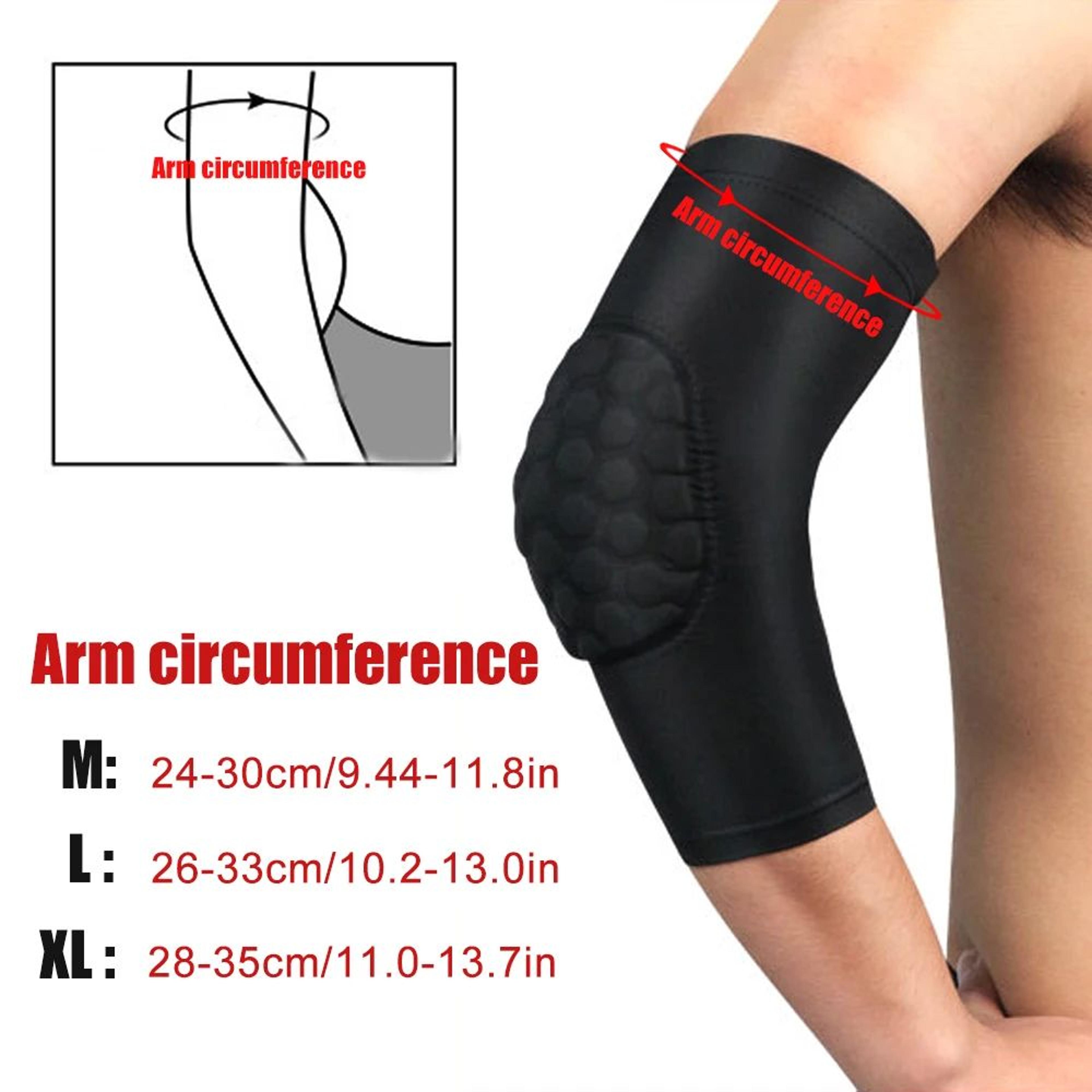 Honeycomb Padded Elbow Support Sleeve Compression Arm Guard For Basketball Cycling And Sports 4