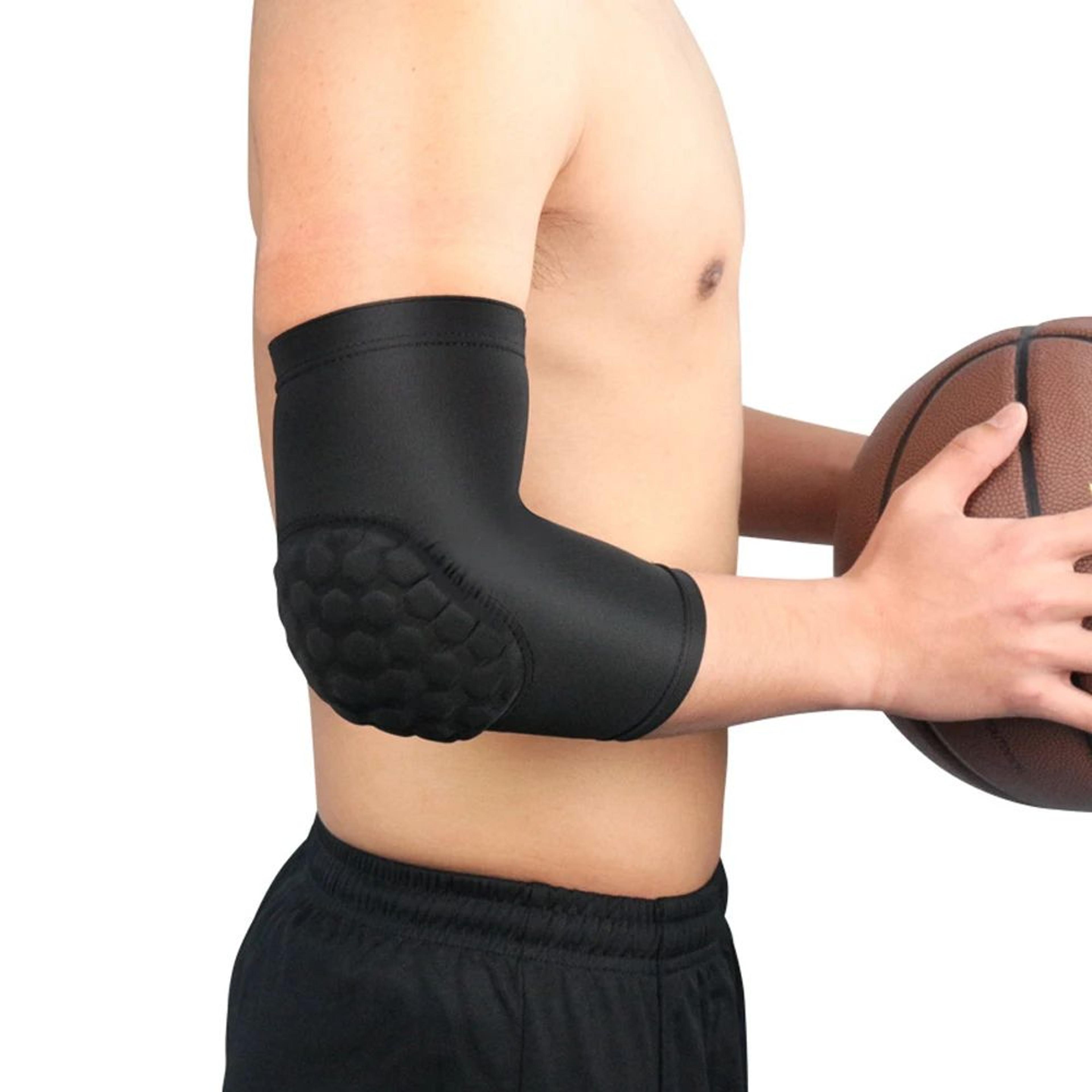Honeycomb Padded Elbow Support Sleeve Compression Arm Guard For Basketball Cycling And Sports 5