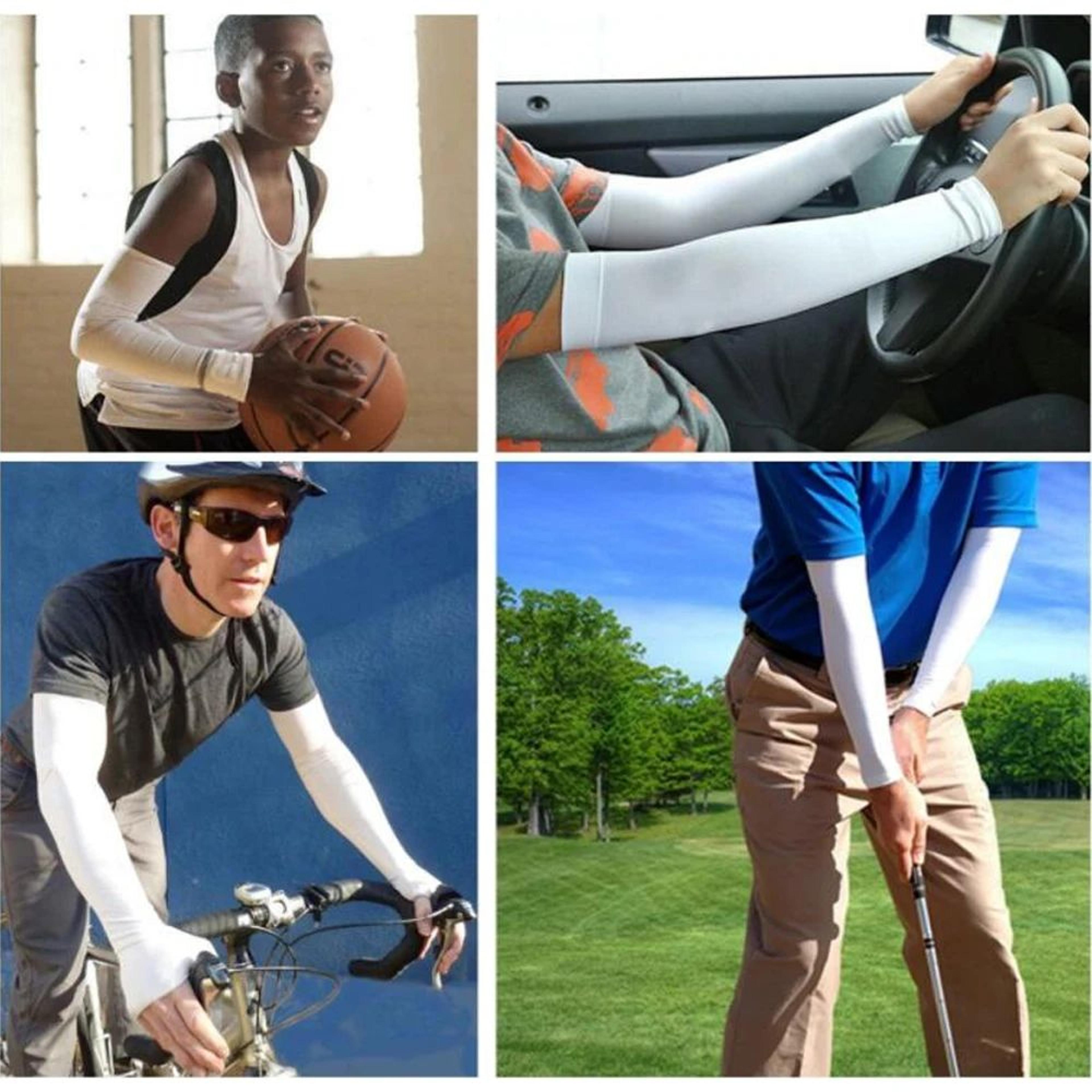 Quick Dry Sun Protection Arm Sleeves For Golf Cycling Running And Outdoor Sports 1
