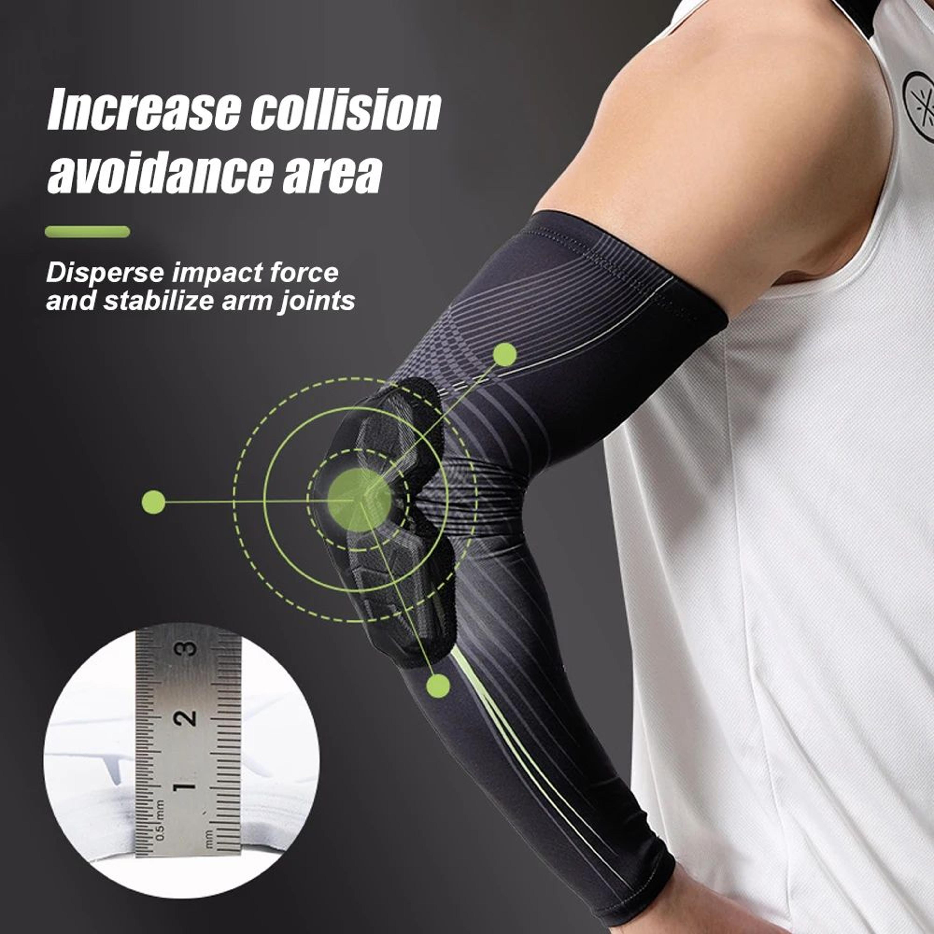 Padded Compression Elbow Sleeve For Basketball Volleyball Cycling And Sports 3