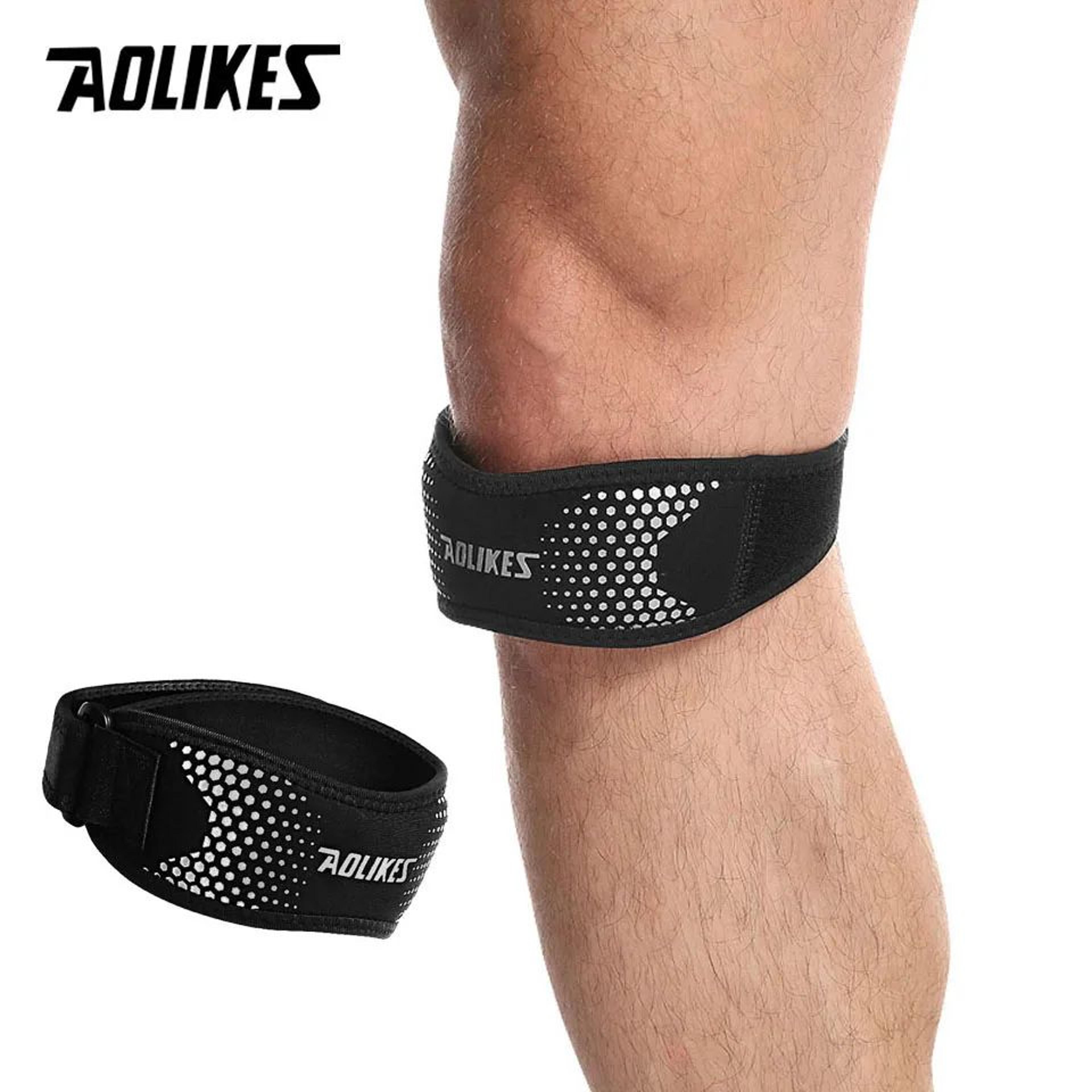 AOLIKES Adjustable Patella Knee Brace Strap For Sports Support And Knee Stability 7