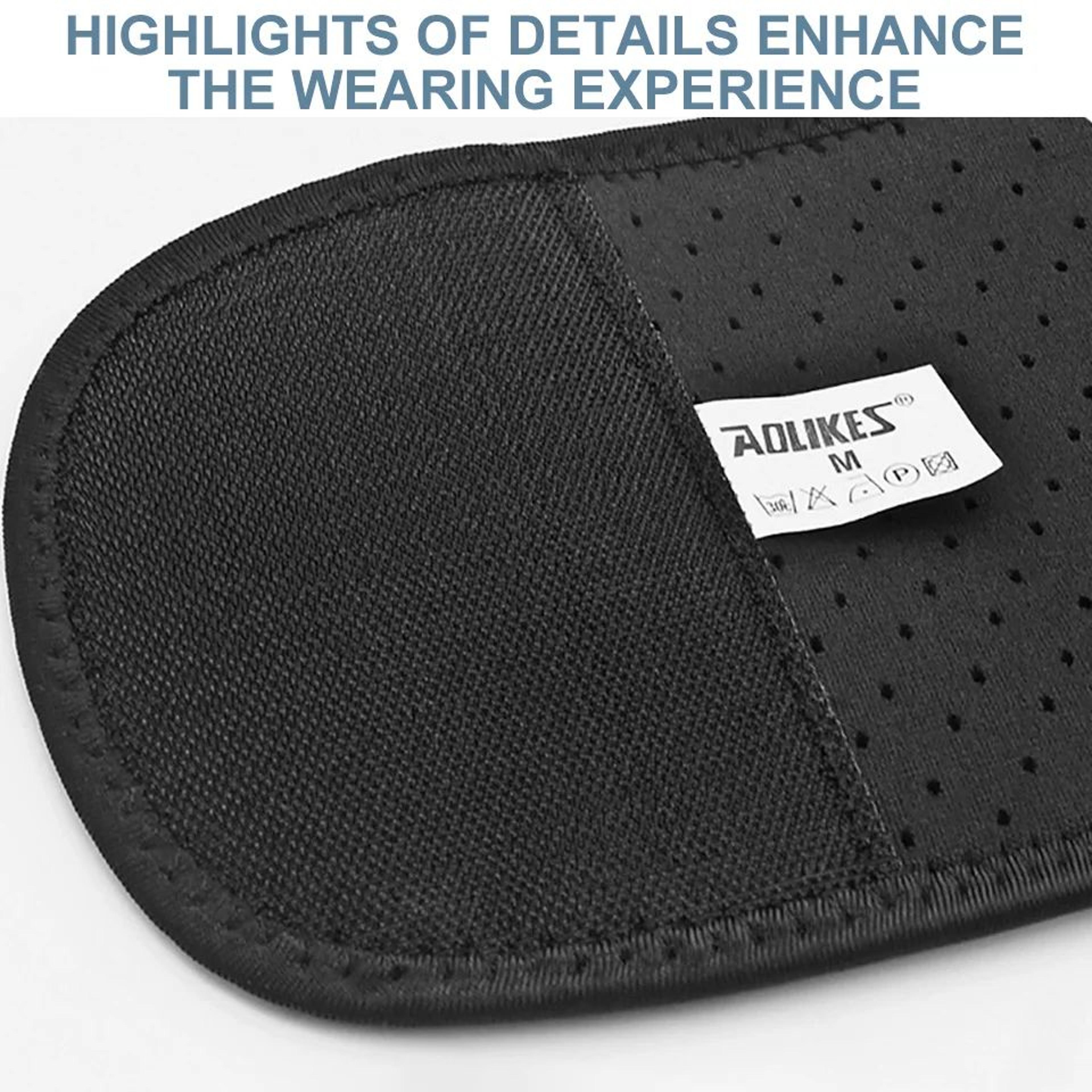AOLIKES Adjustable Lumbar Support Belt Breathable Back Brace For Lower Back Support And Daily Comfo 2