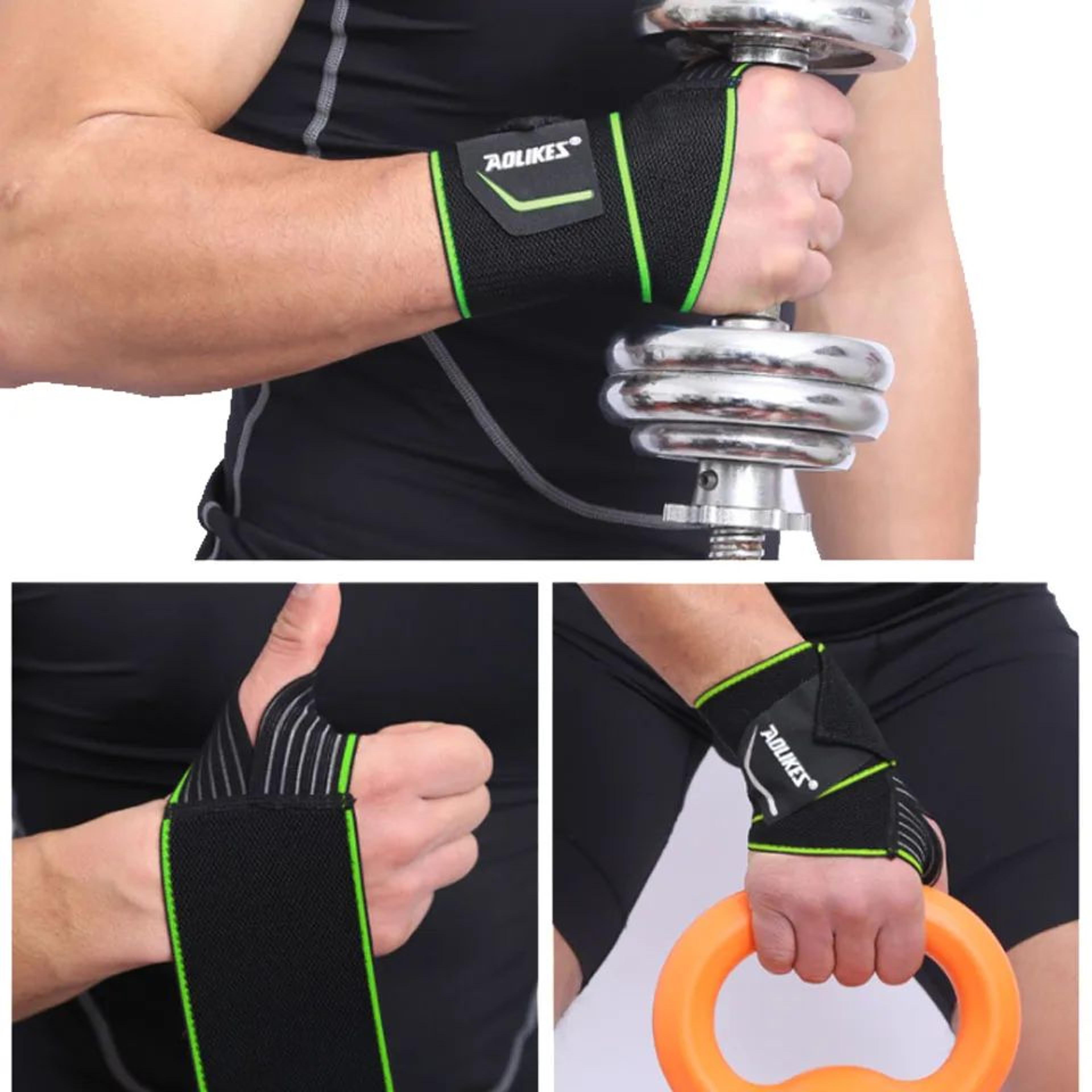 AOLIKES Wrist Brace With Thumb Support Adjustable Wrist Compression Straps For Weightlifting Gym An 5