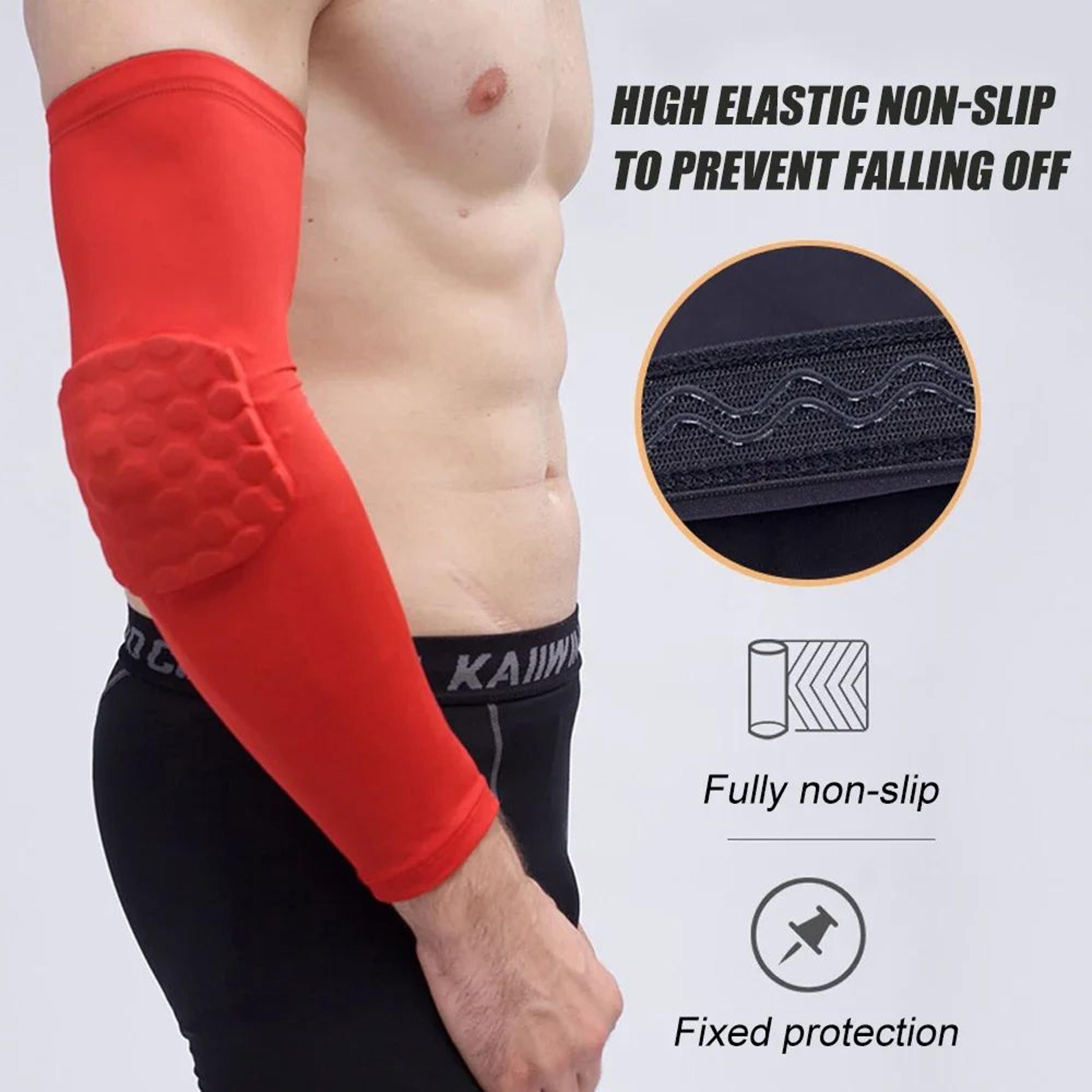 Honeycomb Elbow Compression Sleeve Padded Elbow Sleeve For Basketball Football Volleyball And Sport 3