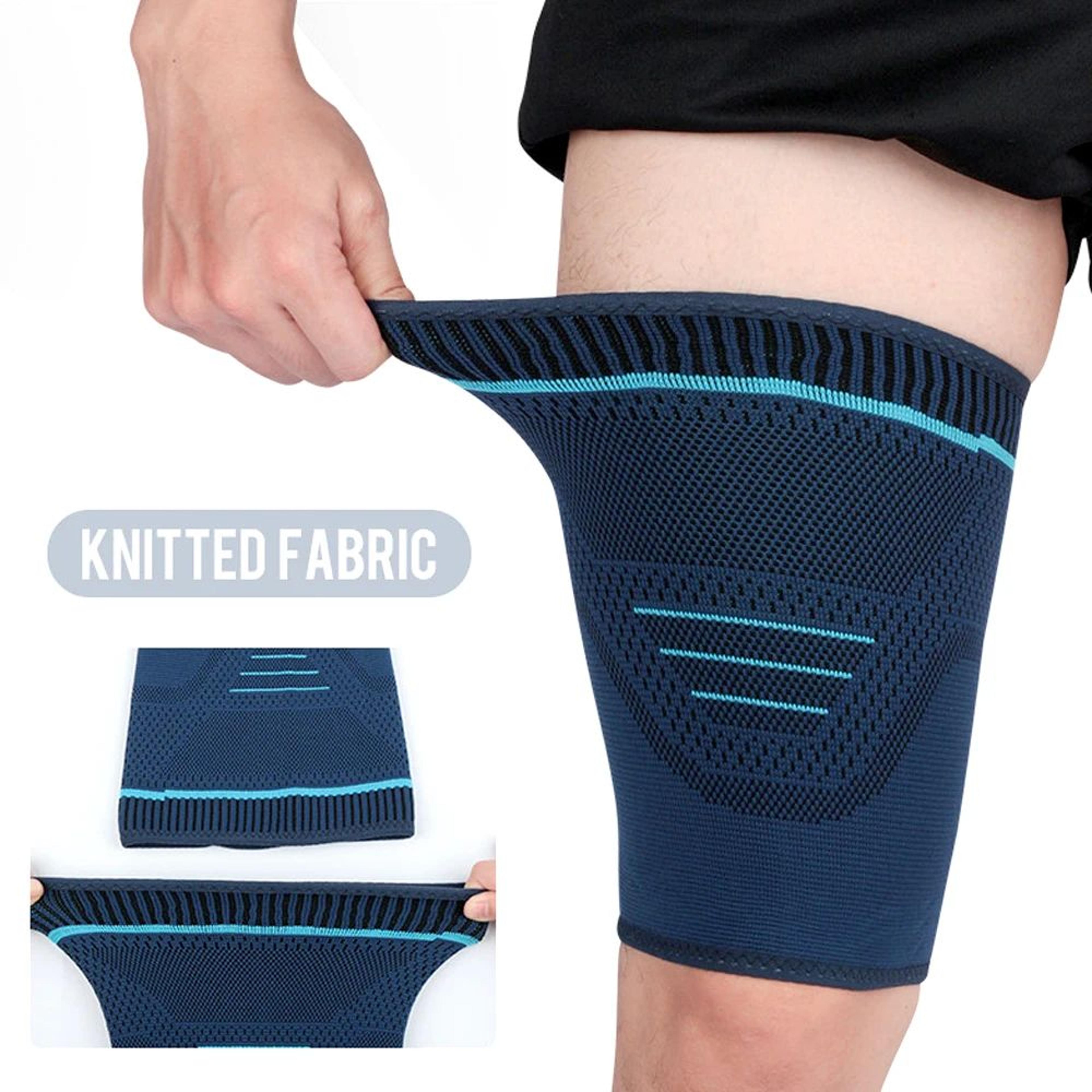 Thigh Compression Sleeve Quad Hamstring Support For Sports 2