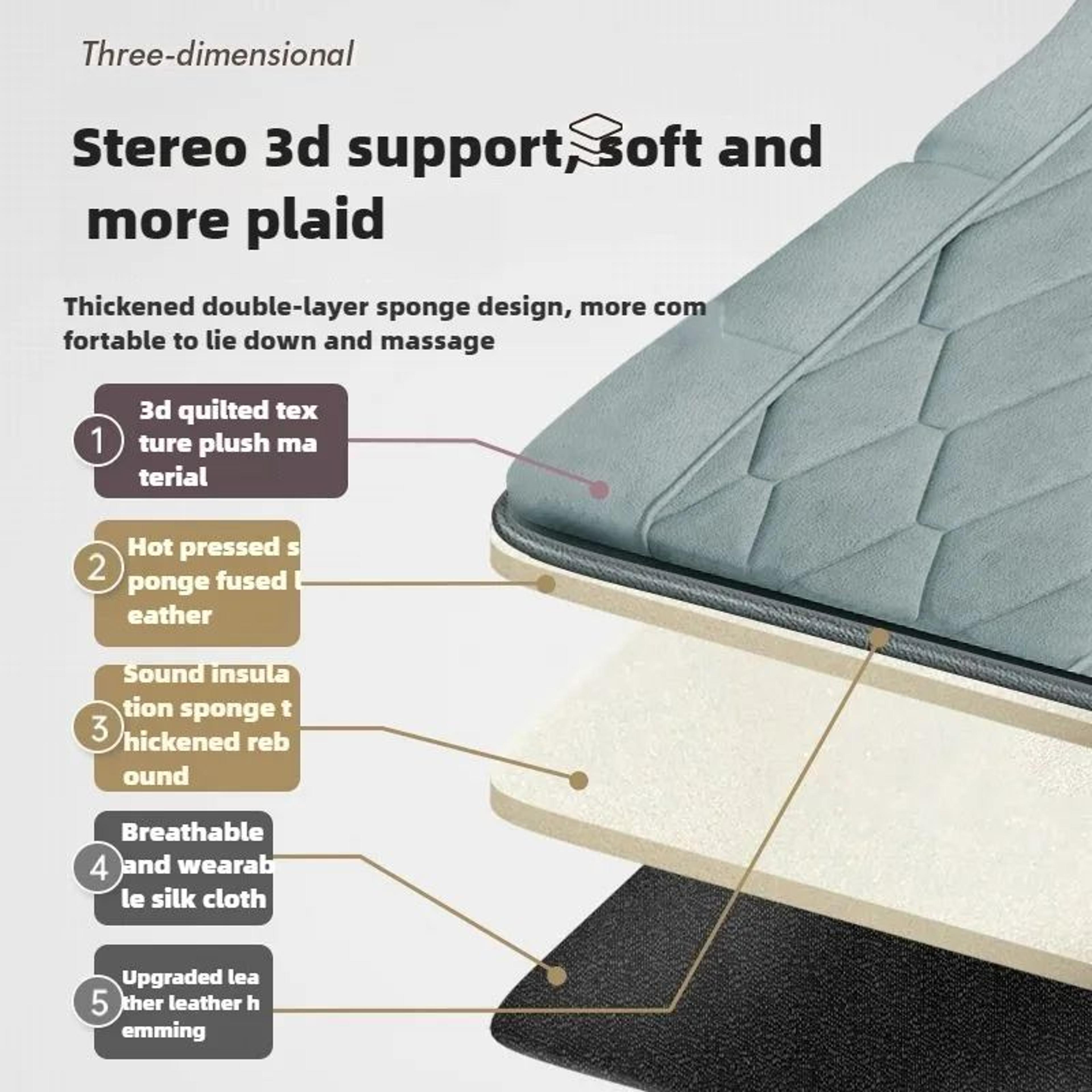 Electric Full Body Massage Mattress With Heat And Air Compression 4