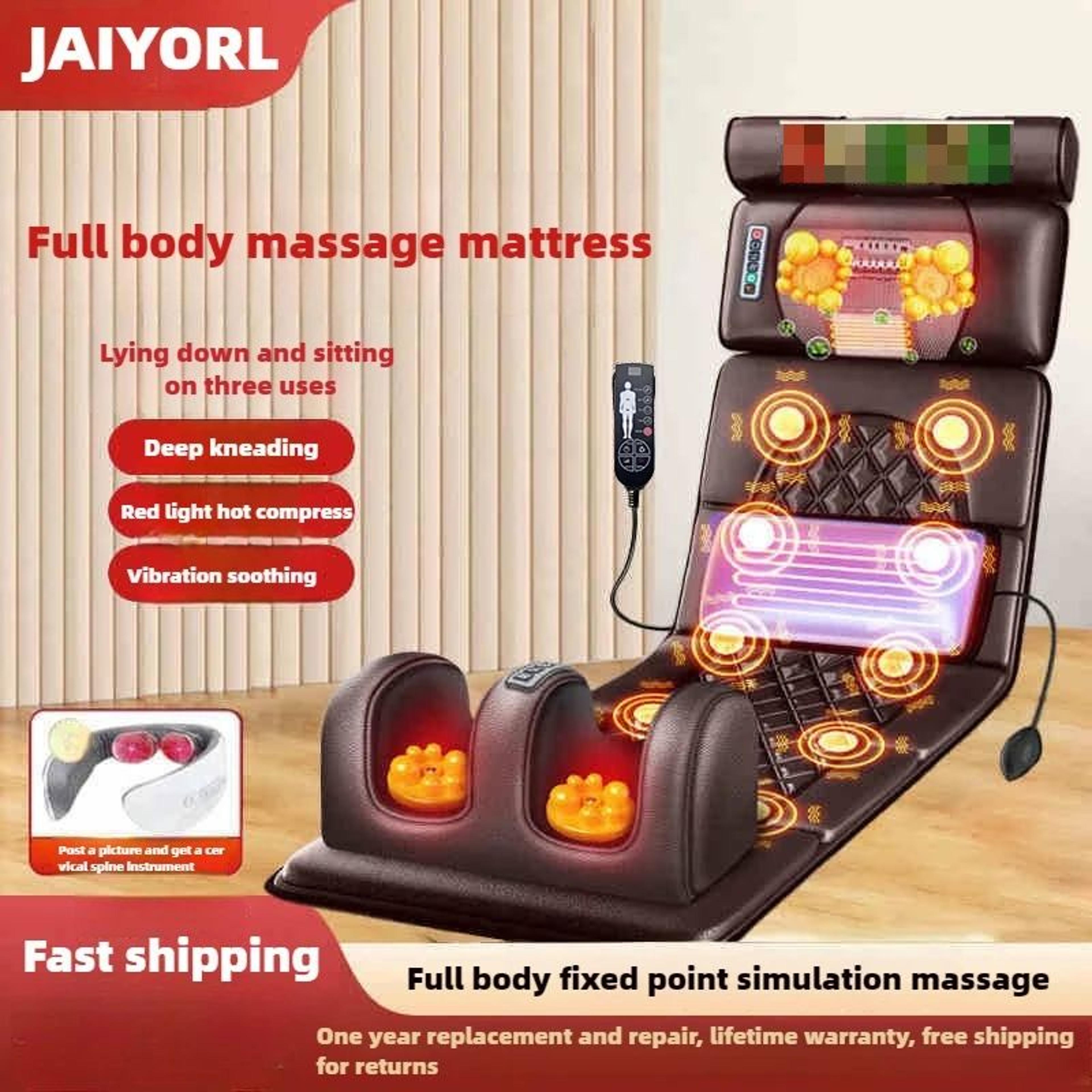 Electric Full Body Massage Mat With Heat Air Compression And Vibration 11