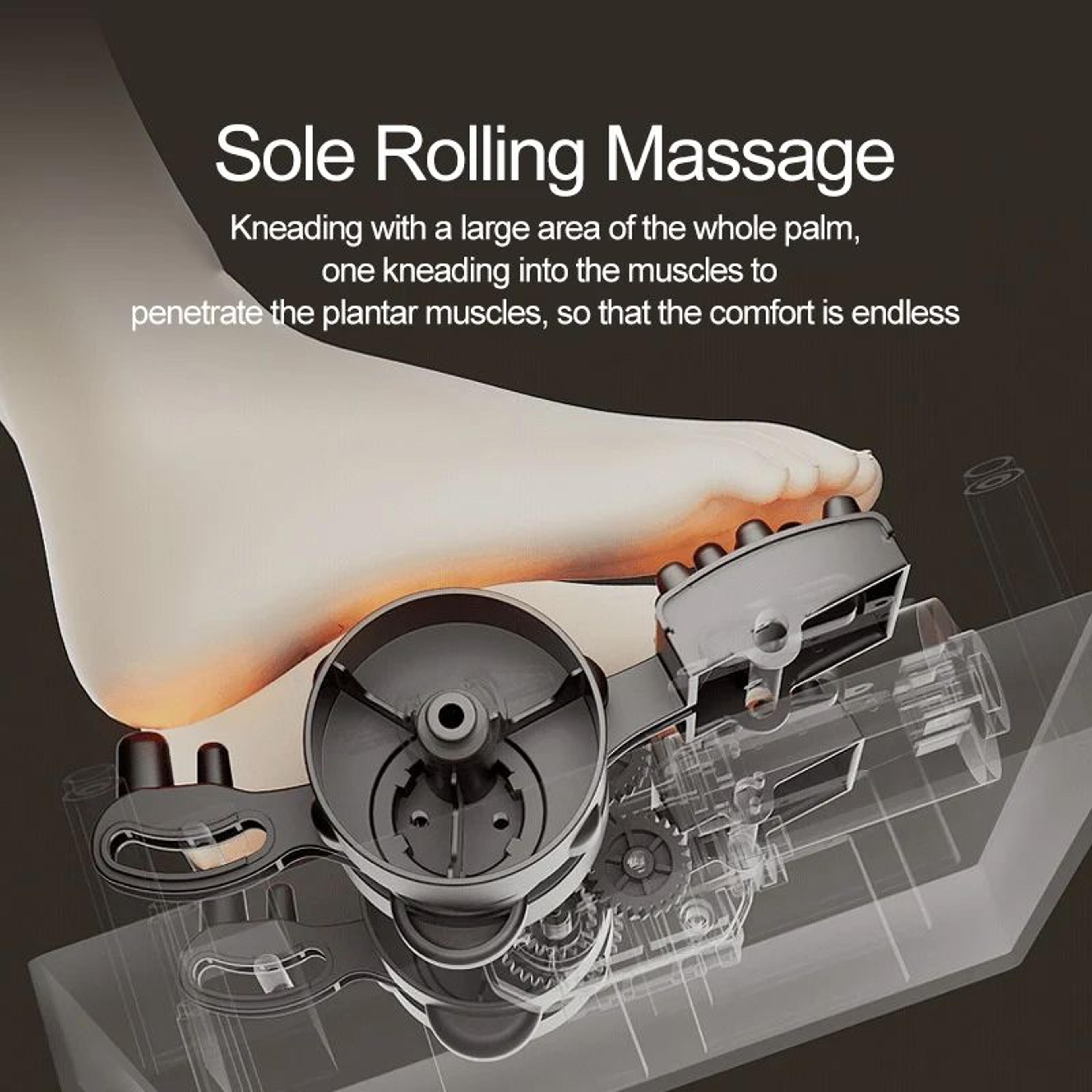 Electric Foot And Leg Massager With Heat Air Compression And Rolling Massage 5