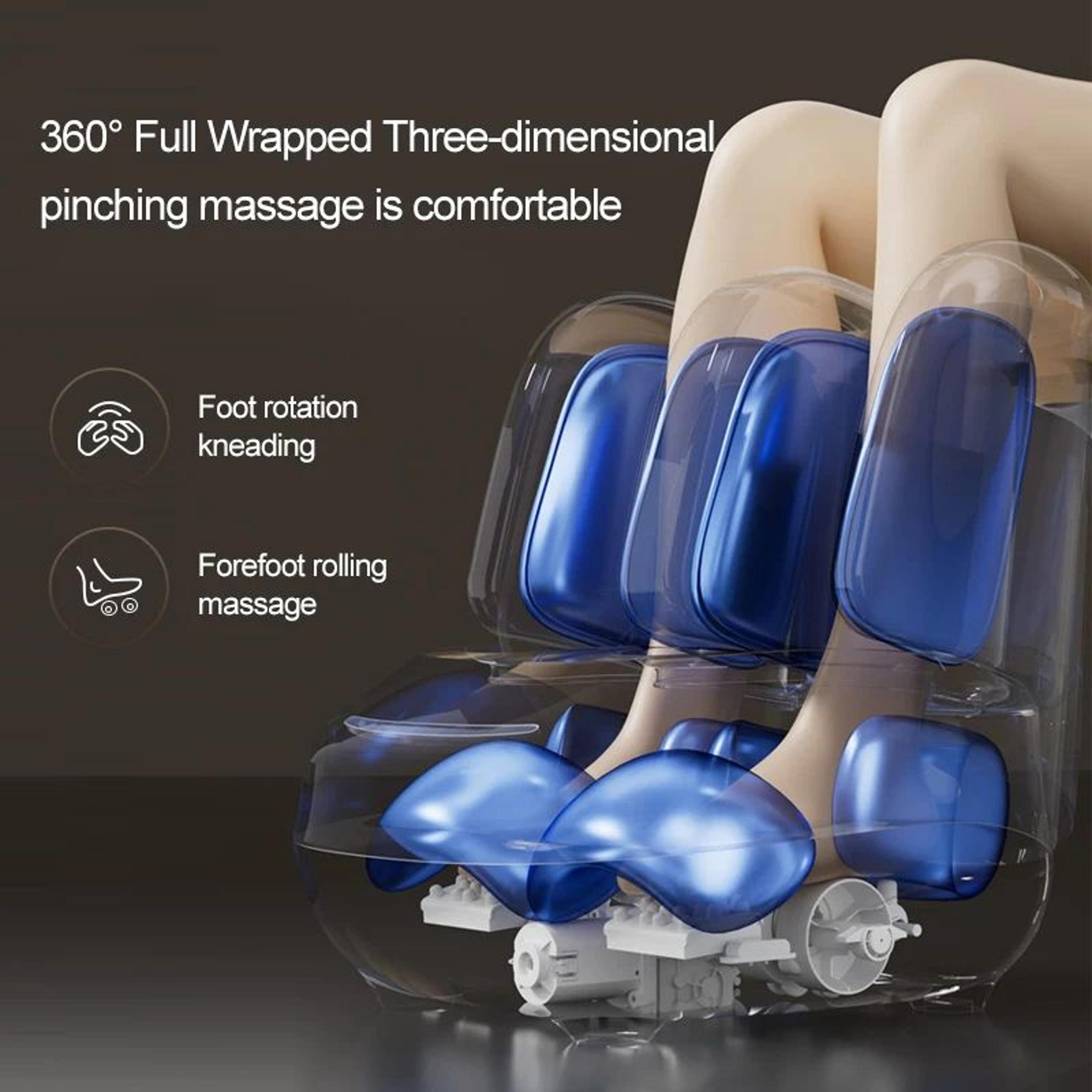 Electric Foot And Leg Massager With Heat Air Compression And Rolling Massage 6